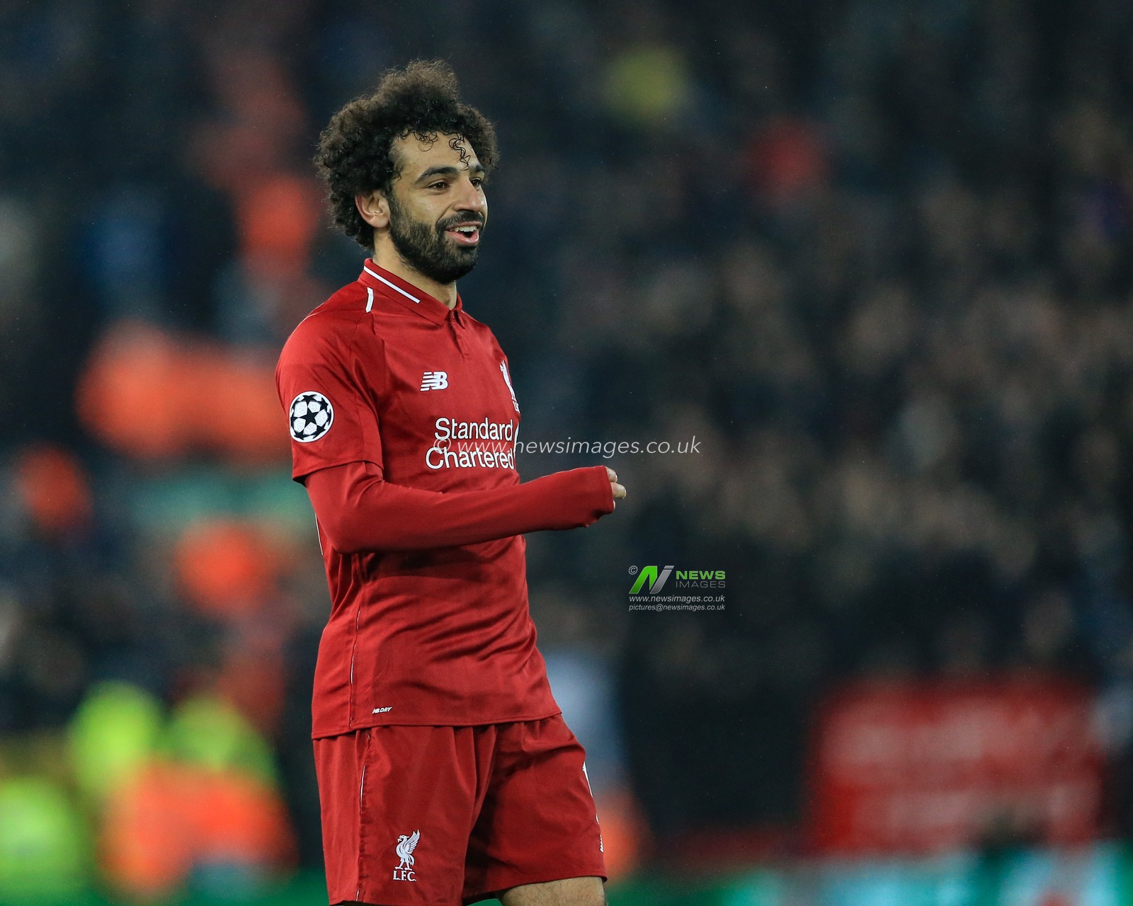 11th December 2018, Anfield, Liverpool, England; UEFA Champions League, Liverpool v Napoli ; Mohamed Salah (11) of Liverpool 


  Credit: Mark Cosgrove/News Images