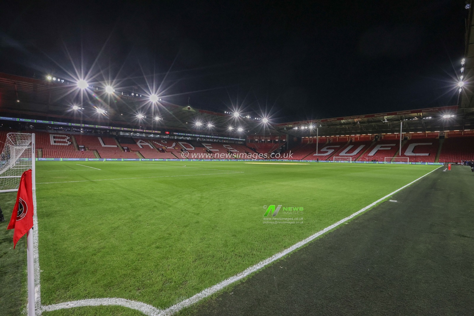 A general view of Bramall Lane ahead of the Emirates FA Cup 3rd Round match Sheffield United vs Cardiff City at Bramall Lane, Sheffield, United Kingdom, 9th January 2025

(Photo by Alfie Cosgrove/News Images)