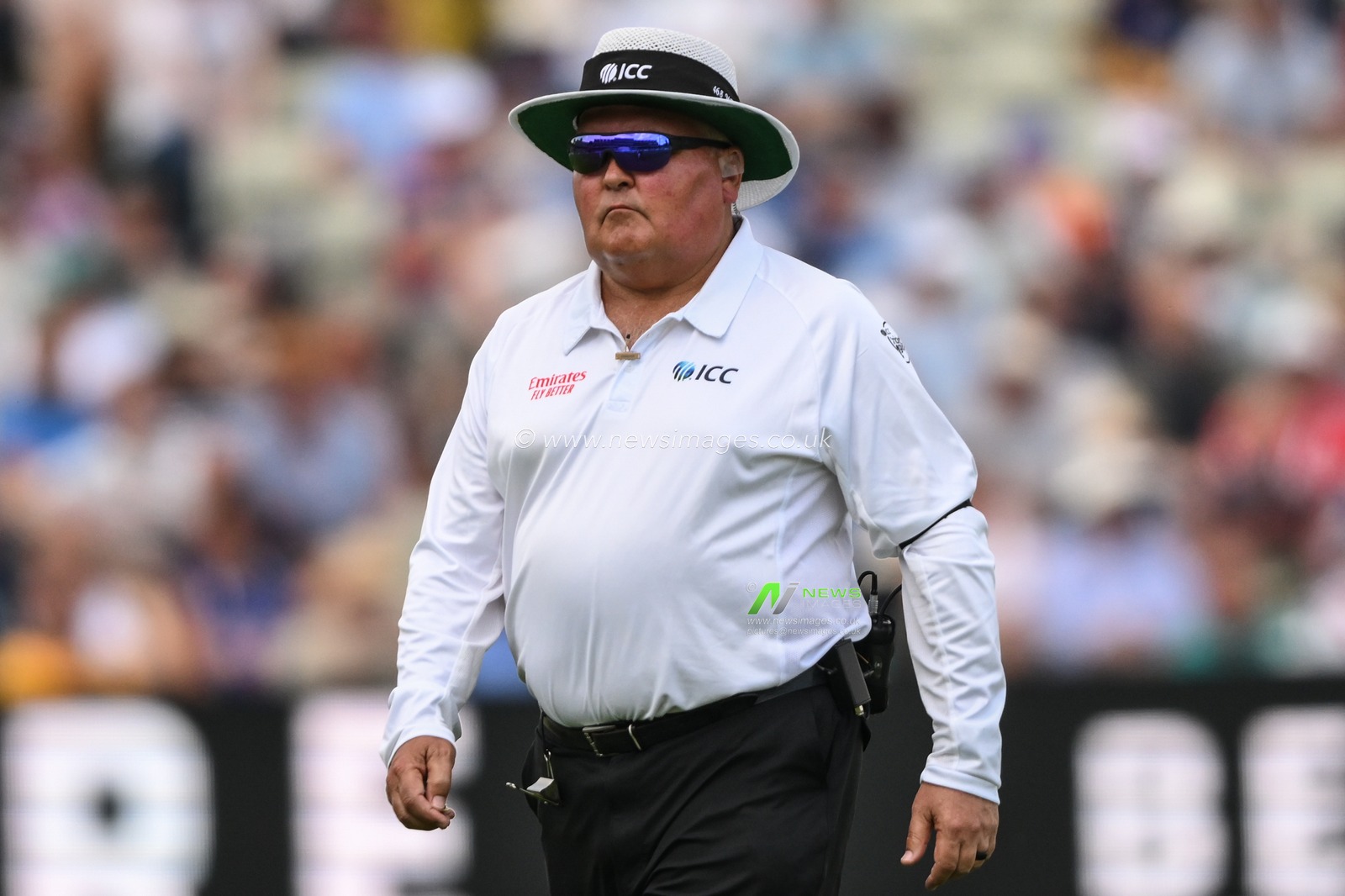 Umpire Ahsan Raza during the LV= Insurance Ashes First Test Series Day 1 England vs Australia at Edgbaston, Birmingham, United Kingdom, 16th June 2023

(Photo by Craig Thomas/News Images)