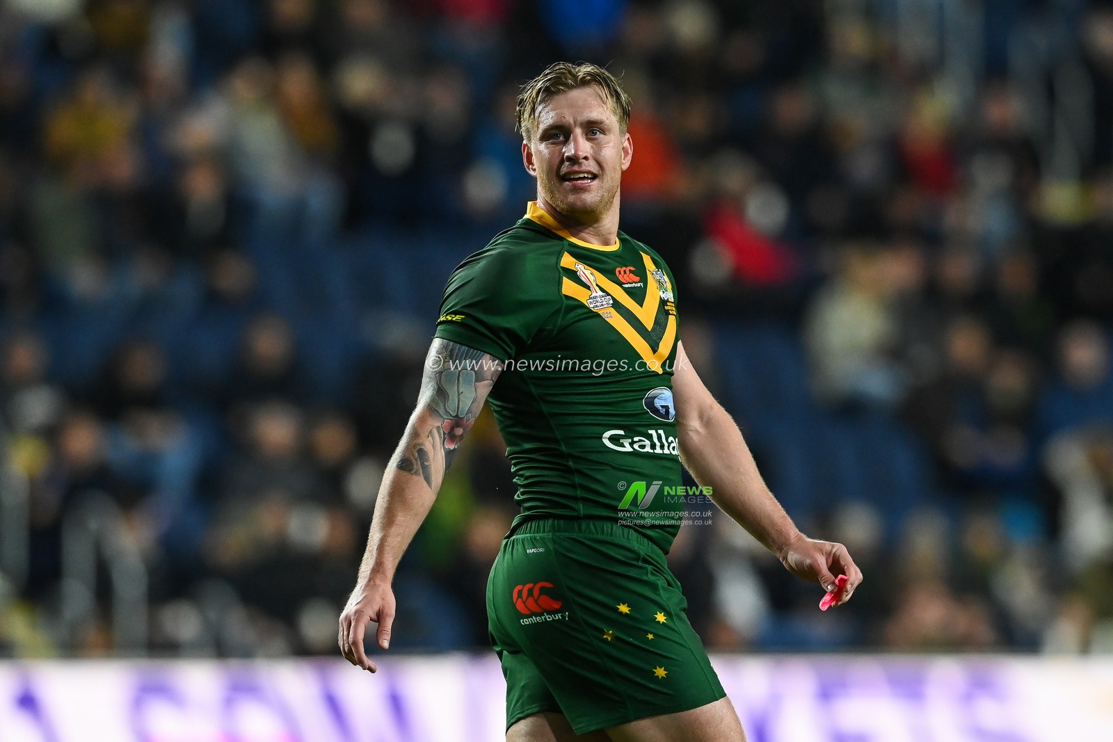 Cameron Munster of Australia during the Rugby League World Cup 2021 match Australia vs Fiji at Headingley Stadium, Leeds, United Kingdom, 15th October 2022

(Photo by Craig Thomas/News Images)