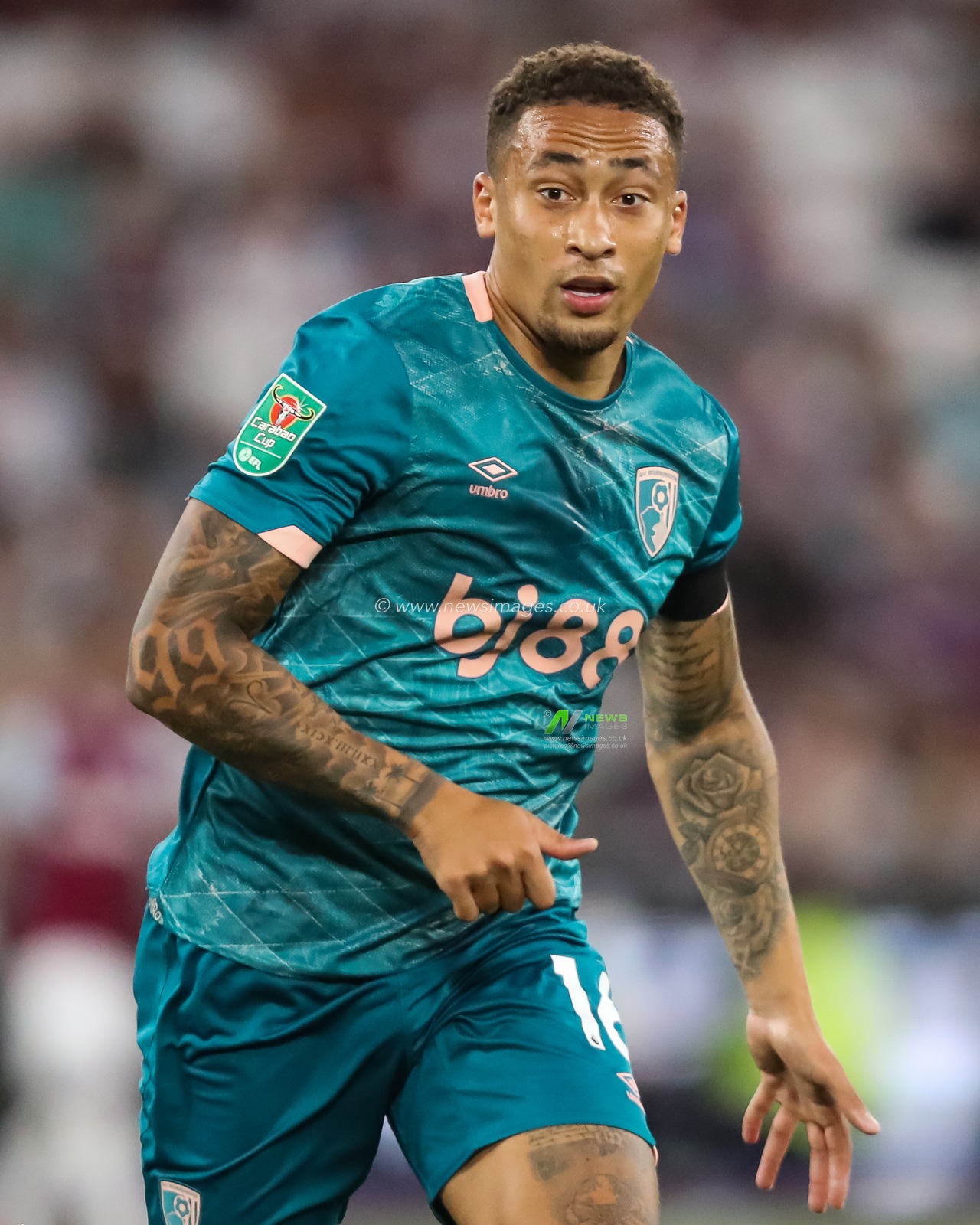 Marcus Tavernier of Bournemouth in action during the Carabao Cup match West Ham United vs Bournemouth at London Stadium, London, United Kingdom, 28th August 2024

(Photo by Izzy Poles/News Images)