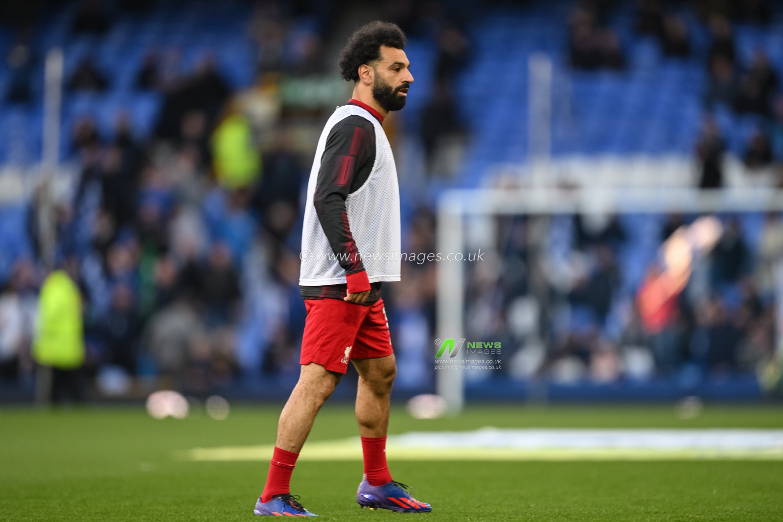 Mohamed Salah of Liverpool in the pregame warmup session during the Premier League match Everton vs Liverpool at Goodison Park, Liverpool, United Kingdom, 24th April 2024

(Photo by Craig Thomas/News Images)