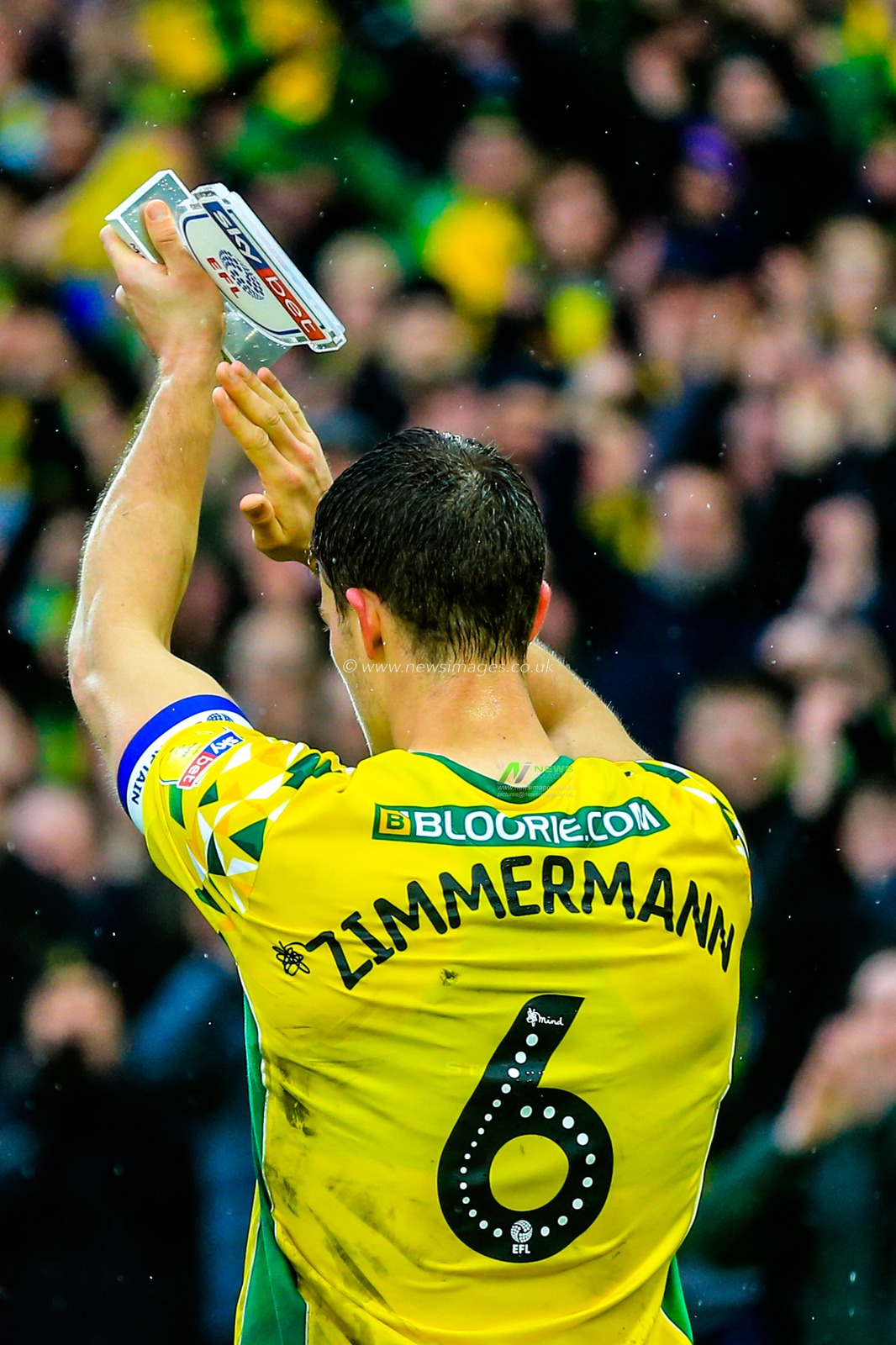 10th February 2019, Carrow Road, Norfolk, England; Sky Bet Championship, Norwich City vs Ipswich Town ;  Christoph Zimmermann (06) of Norwich City celebrates their victory


Credit: Georgie Kerr/News Images

English Football League images are subject to DataCo Licence