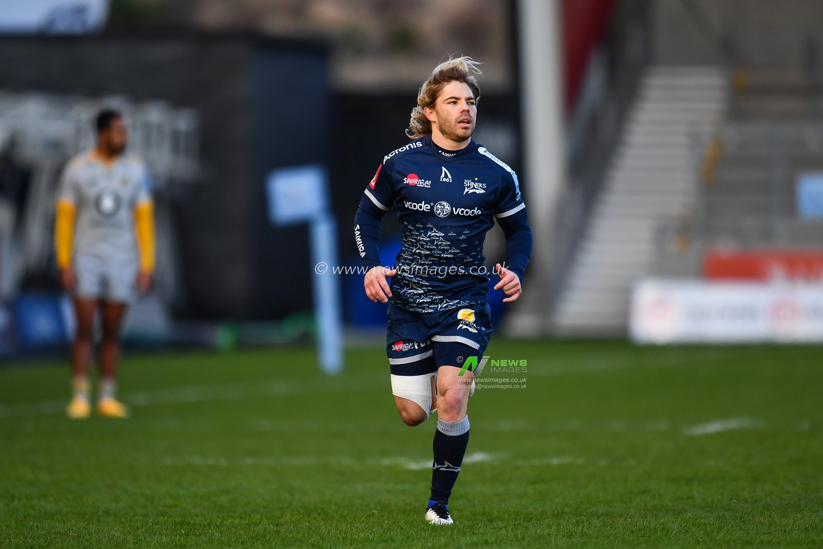 Faf de Klerk of Sale Sharks
