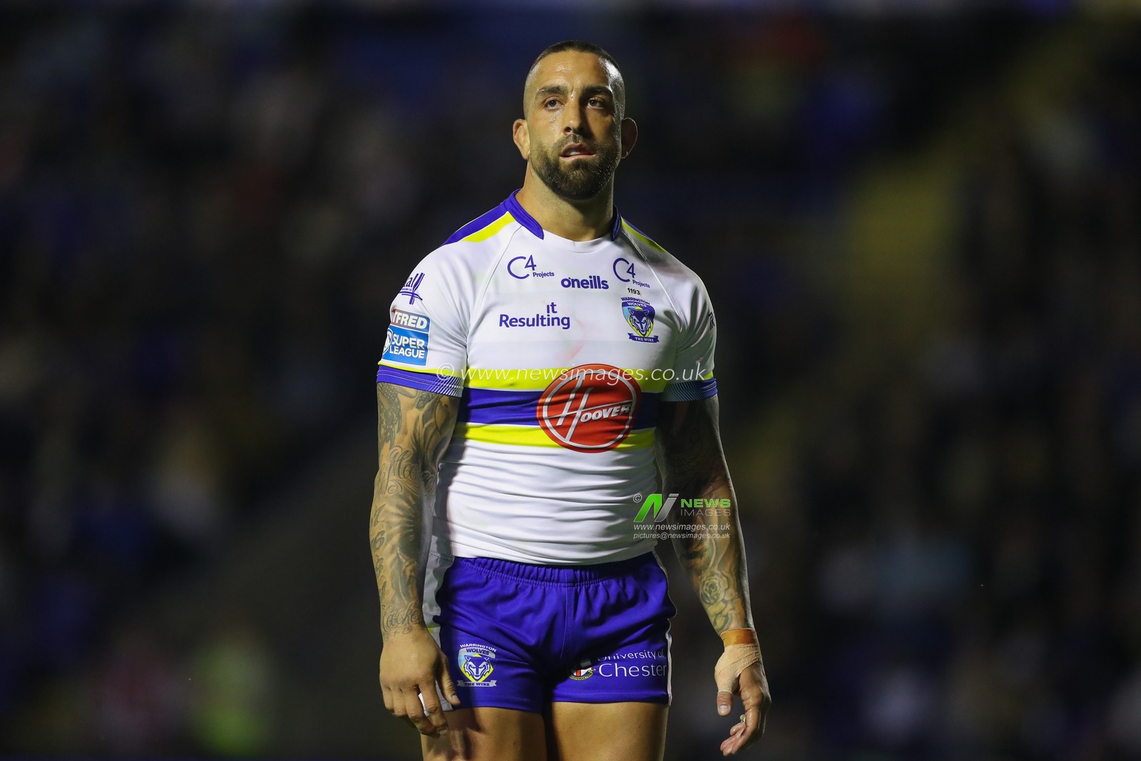 Paul Vaughan #10 of Warrington Wolves during the Betfred Super League Round 26 match Warrington Wolves vs St Helens at Halliwell Jones Stadium, Warrington, United Kingdom, 15th September 2023

(Photo by Gareth Evans/News Images)