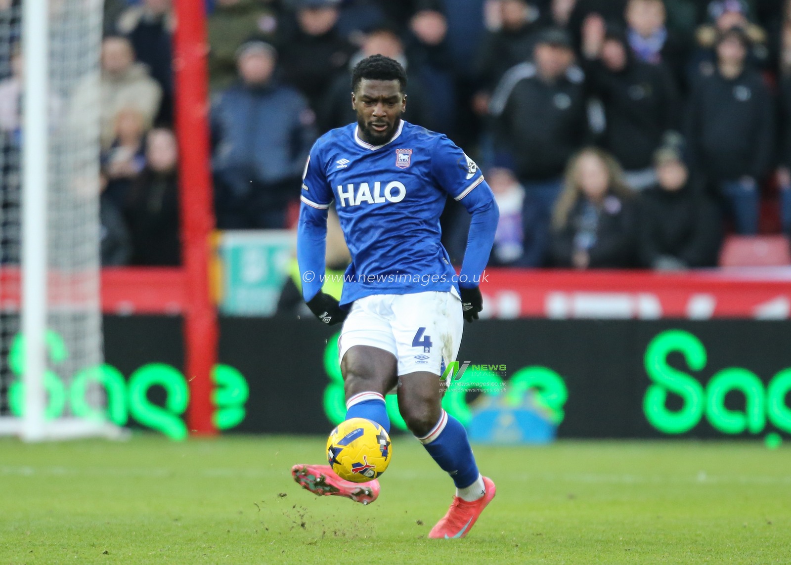 Cedric Kipre of Ipswich Town passes the ball during the Sky Bet Championship match Sheffield United vs Ipswich Town at Bramall Lane, Sheffield, United Kingdom, 24th January 2026

(Photo by Richard Bierton/News Images)