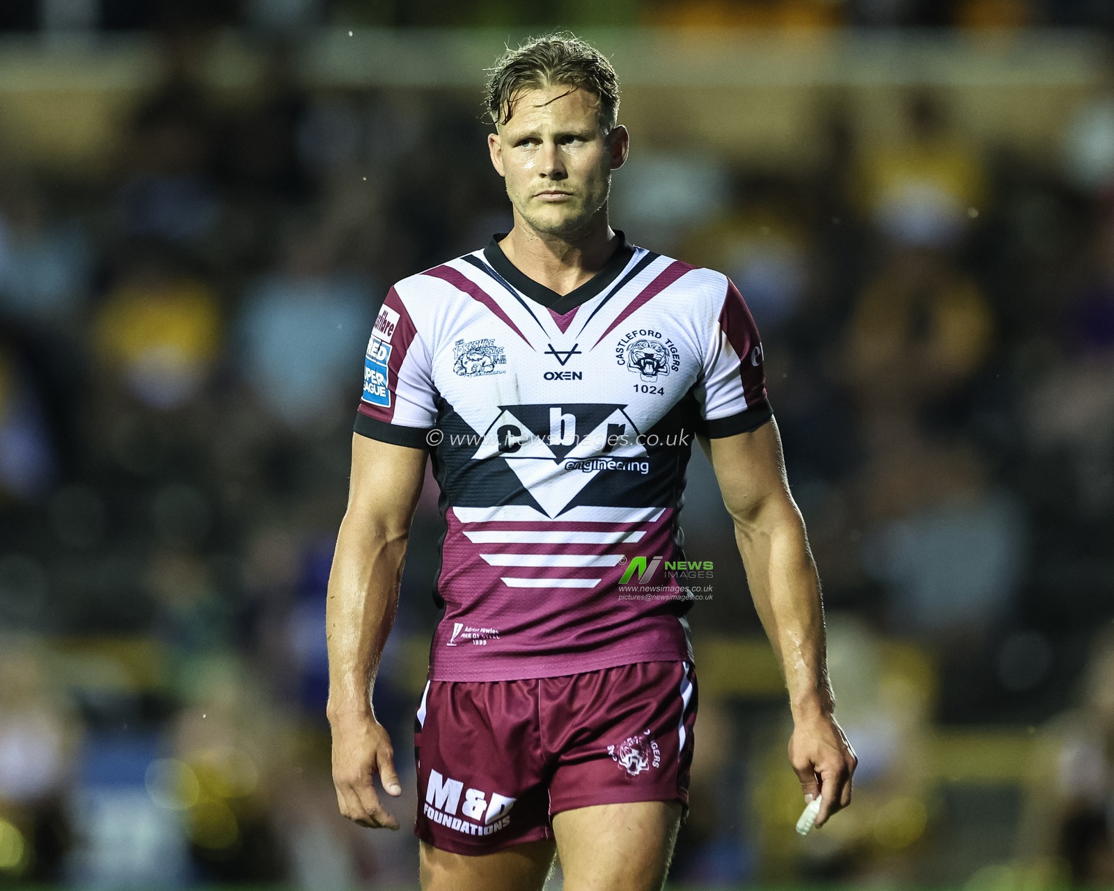 Jacob Miller of Castleford Tigers during the Betfred Super League Round 20 match Castleford Tigers vs Leigh Leopards at The Mend-A-Hose Jungle, Castleford, United Kingdom, 1st August 2024

(Photo by Mark Cosgrove/News Images)