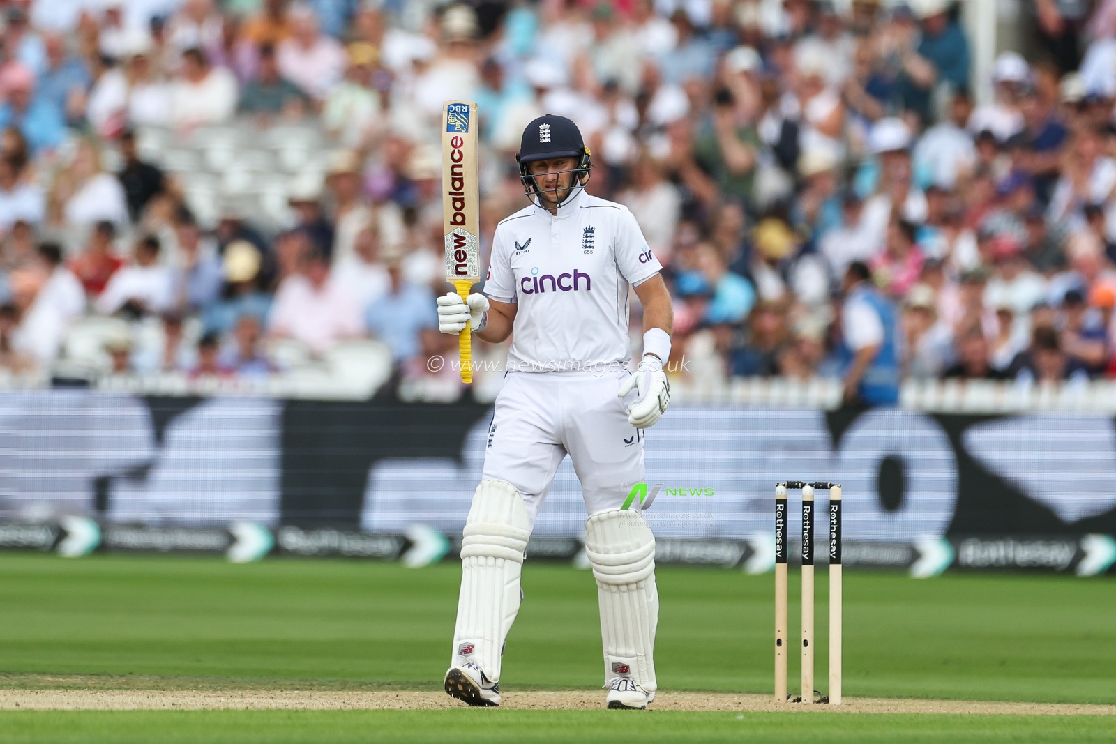 Joe Root of England celebrates a half century (50 runs) during the England Men v Sri Lanka 2nd Rothesay Test Match Day 1 at Lords, London, United Kingdom, 29th August 2024

(Photo by Mark Cosgrove/News Images)