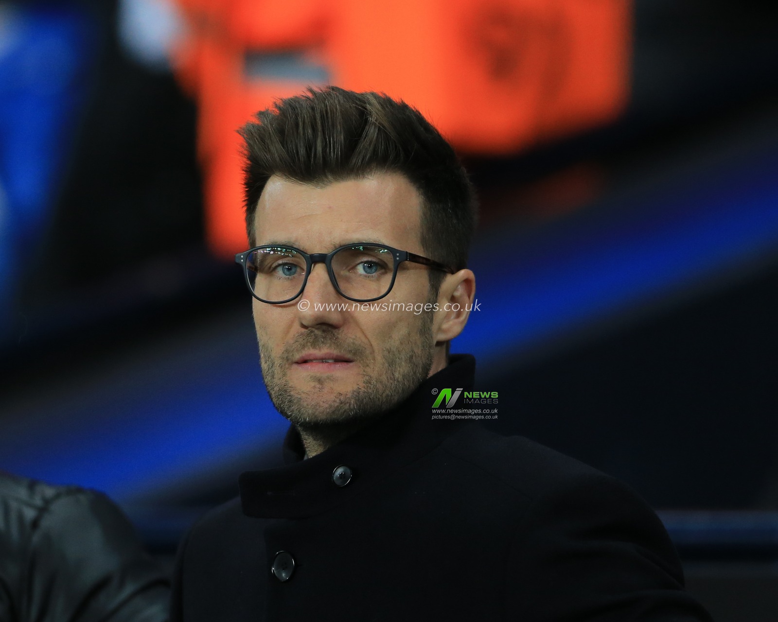 7th March 2018 , Etihad Stadium, Manchester, England; Champions League Round of 16 leg 2, Manchester City versus FC Basel; Raphael Wicky manager of FC Basel