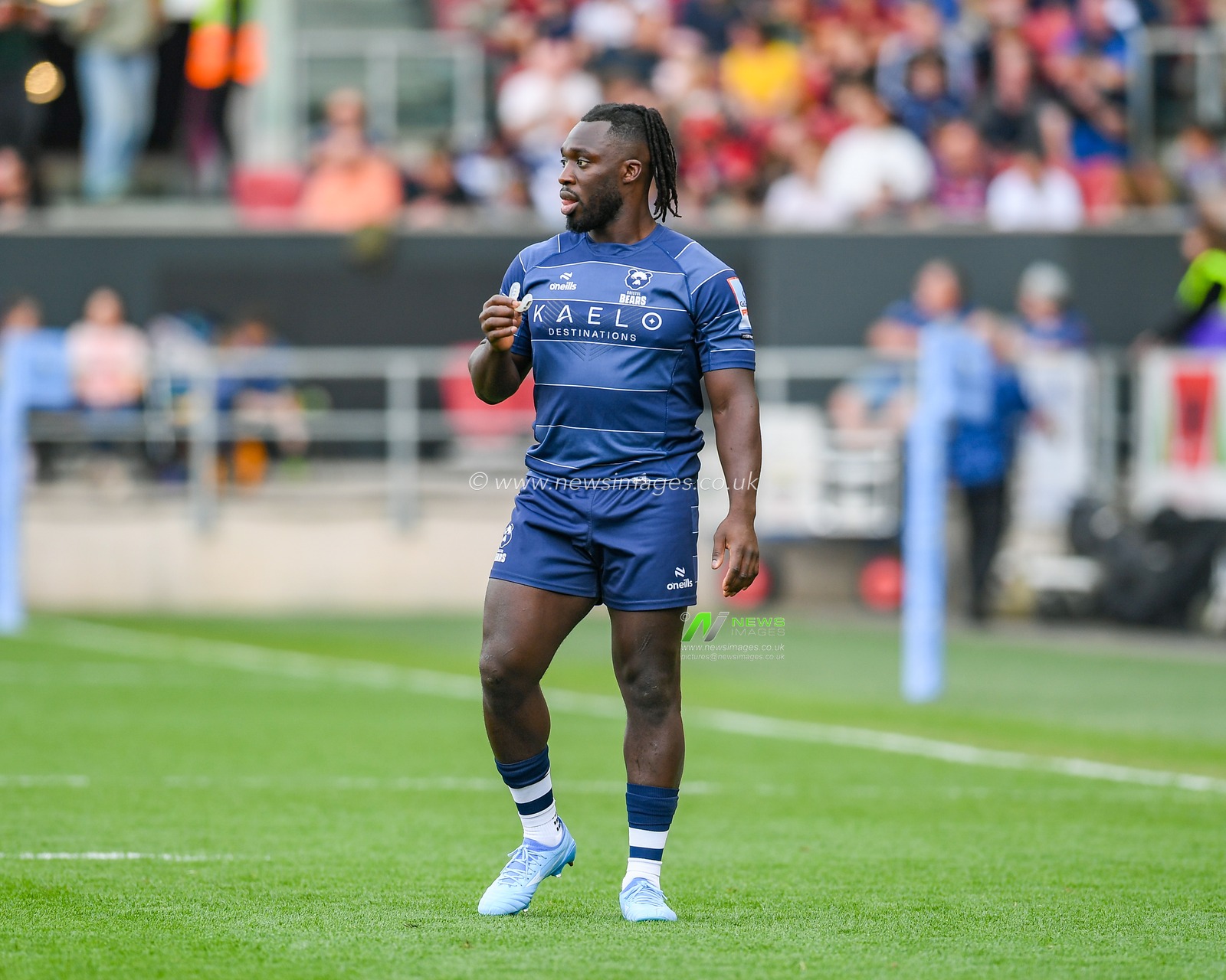 Gabriel Ibitoye of Bristol Bears during the Gallagher PREM match Bristol Bears vs Saracens at Ashton Gate, Bristol, United Kingdom on 09 May 2026

(Photo by Alex Williamson/News Images)