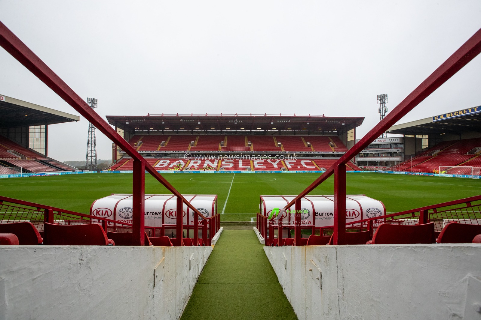 General view inside Oakwell Stadium ahead of the Sky Bet League 1 match Barnsley vs Forest Green Rovers at Oakwell, Barnsley, United Kingdom, 29th October 2022

(Photo by James Heaton/News Images)