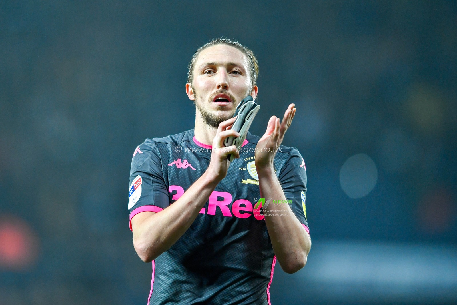 1st January 2020, The Hawthorns, West Bromwich, England; Sky Bet Championship, West Bromwich Albion v Leeds United : Luke Ayling (2) of Leeds United applauds the travelling supporters at the end of the game

Credit: Simon Whitehead/News Images