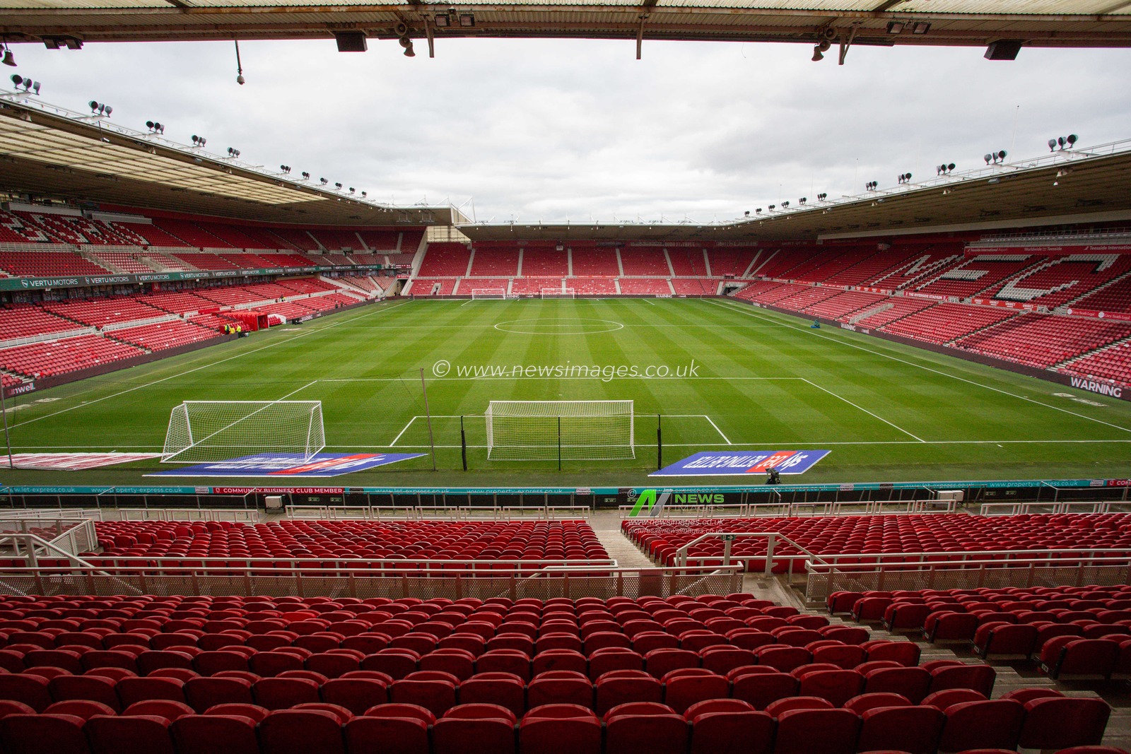 General interior view of Riverside Stadium, home Stadium of Middlesborough during the Sky Bet Championship match Middlesbrough vs Blackpool at Riverside Stadium, Middlesbrough, United Kingdom, 4th February 2023

(Photo by Ben Early/News Images)