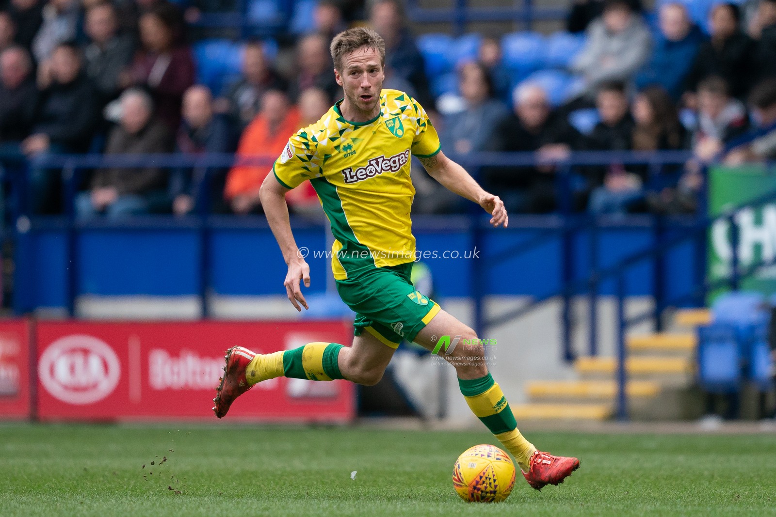 Norwich City Marco Stiepermann in action during todays match  


16th February 2019, University of Bolton Stadium, Bolton, England; Sky Bet Championship, Bolton Wonderers vs Norwich City ; 


Credit: Terry Donnelly /News Images

English Football League images are subject to DataCo Licence