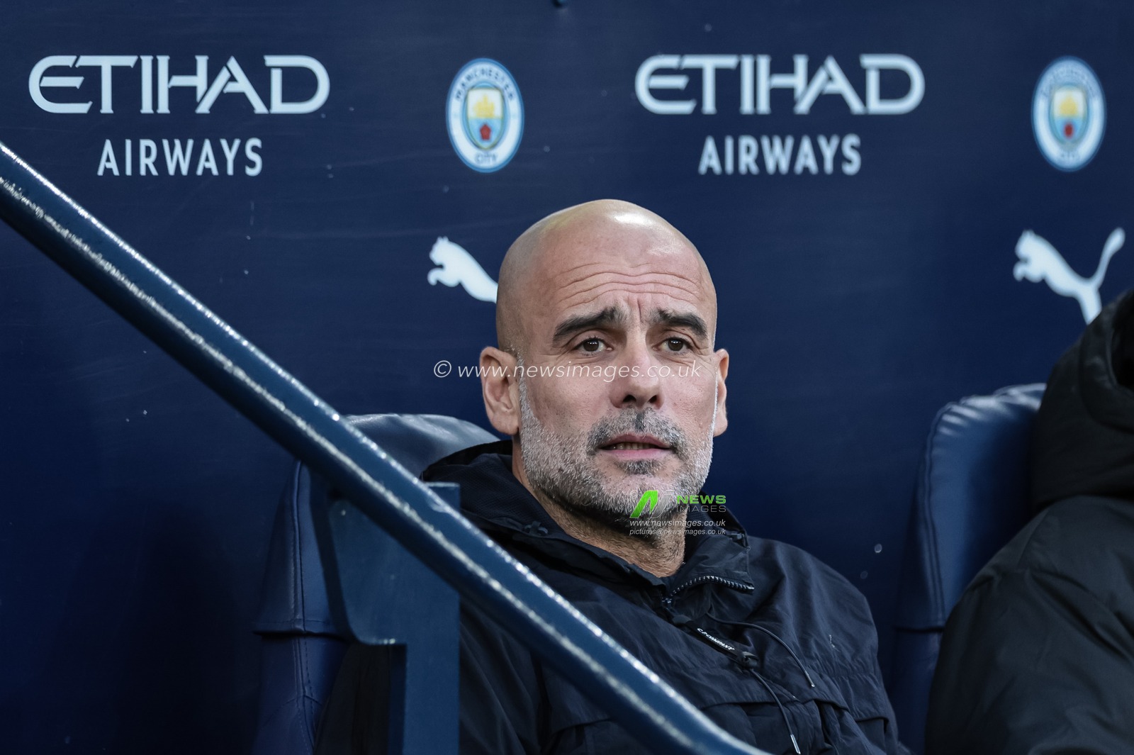 Pep Guardiola manager of Manchester City during the Premier League match Manchester City vs West Ham United at Etihad Stadium, Manchester, United Kingdom, 20th December 2025

(Photo by Mark Cosgrove/News Images)

*** GER AUT SUI OUT ***