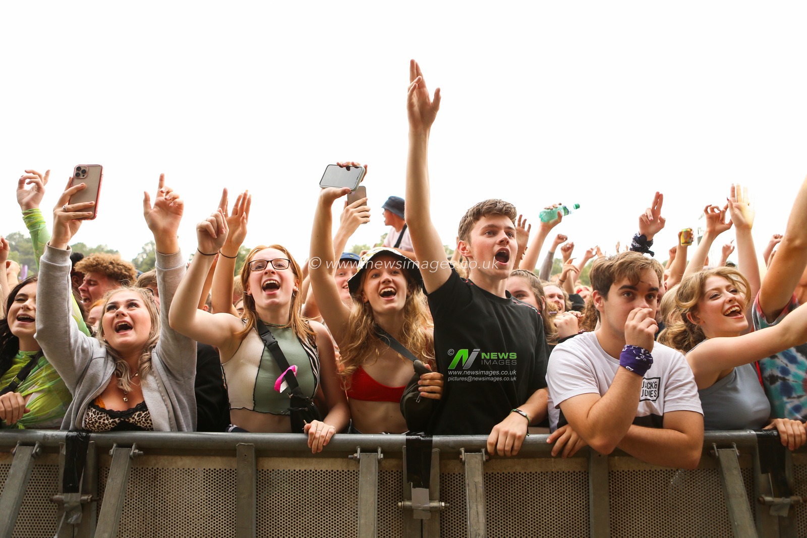 Festival goers enjoy the music during Day Two of Tramlines Festival