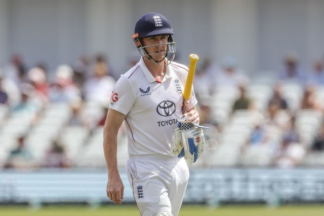 Harry Brook of England leaves the field of play after being dismissed during the 3rd Rothesay Test Match Day 3 match England vs New Zealand at Trent Bridge, Nottingham, United Kingdom on 27 June 2026

(Photo by Mark Cosgrove/News Images)