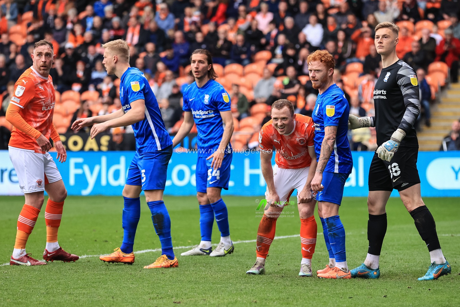 Shayne Lavery #19 of Blackpool during the game