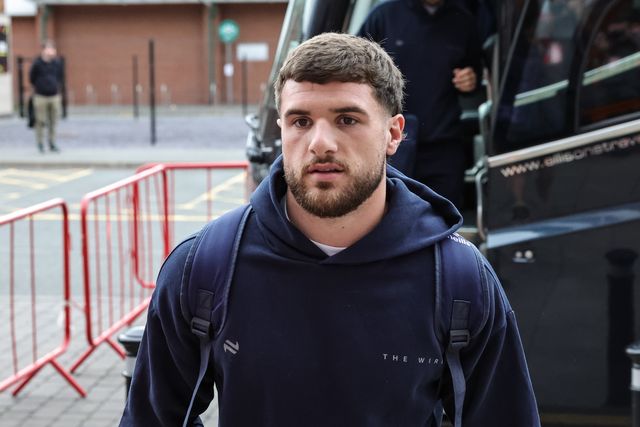 Connor Wrench of Warrington Wolves  of Warrington Wolves during the Betfred Super League Round 20 Leigh Leopards vs Warrington Wolves at Leigh Sports Village, Leigh, United Kingdom, 1st August 2025

(Photo by Mark Cosgrove/News Images)