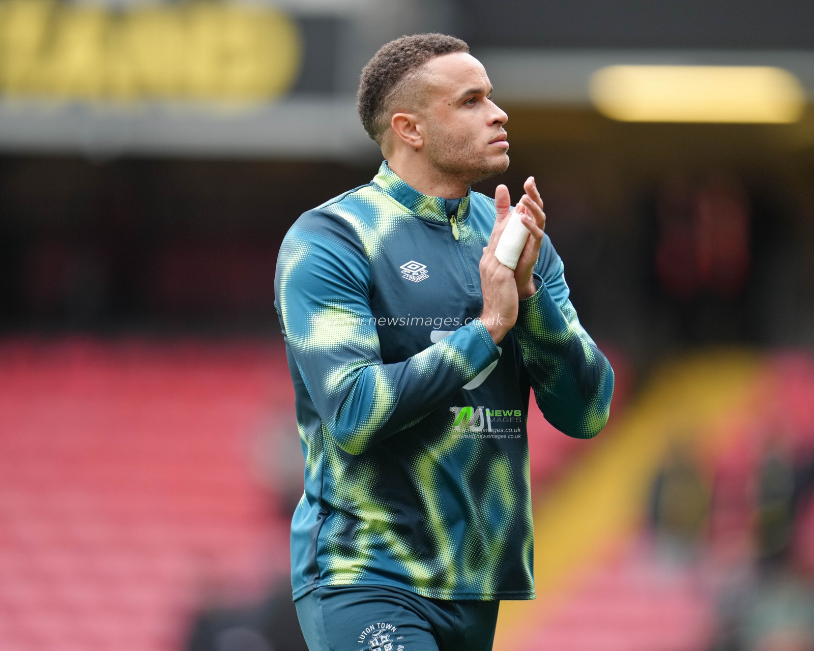 Carlton Morris of Luton Town ahead of the Sky Bet Championship match Watford vs Luton Town at Vicarage Road, Watford, United Kingdom, 23rd February 2025

(Photo by Harvey Murphy/News Images)