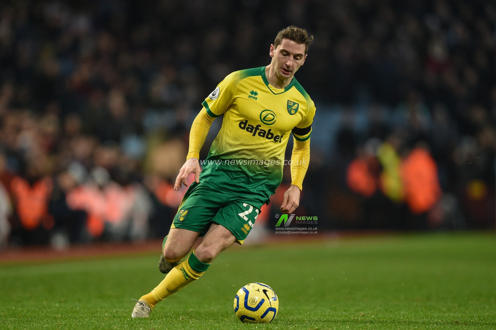 26th December 2019, Villa Park, Birmingham, England; Premier League, Aston Villa v Norwich City : KennyÂ McLean (23) of Norwich City in action during the game

Credit: Richard Long/News Images