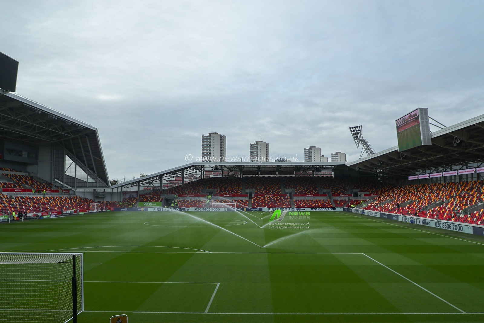 A general view of The Gtech Community Stadium prior to the Premier League match Brentford vs Ipswich Town at The Gtech Community Stadium, London, United Kingdom, 26th October 2024

(Photo by Izzy Poles/News Images)