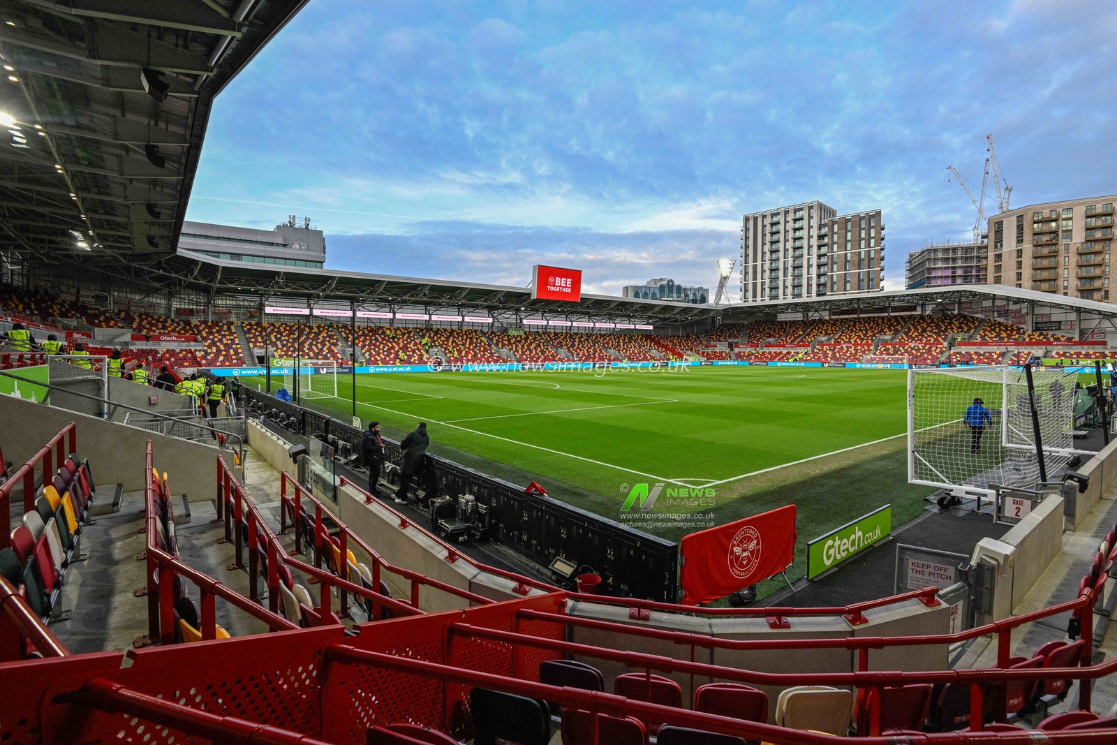 A general view of The Gtech Community Stadium ahead of the Premier League match Brentford vs Nottingham Forest at The Gtech Community Stadium, London, United Kingdom, 20th January 2024

(Photo by Cody Froggatt/News Images)