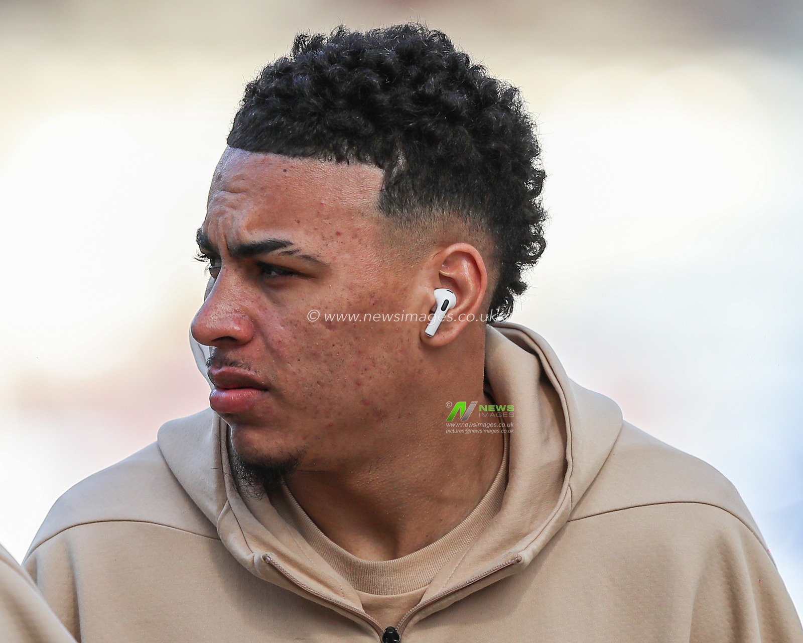 Morgan Rogers of Aston Villa arrives at stadium during the Emirates FA Cup Quarter-finals Preston North End v Aston Villa at Deepdale, Preston, United Kingdom, 30th March 2025

(Photo by Jorge Horsted/News Images)