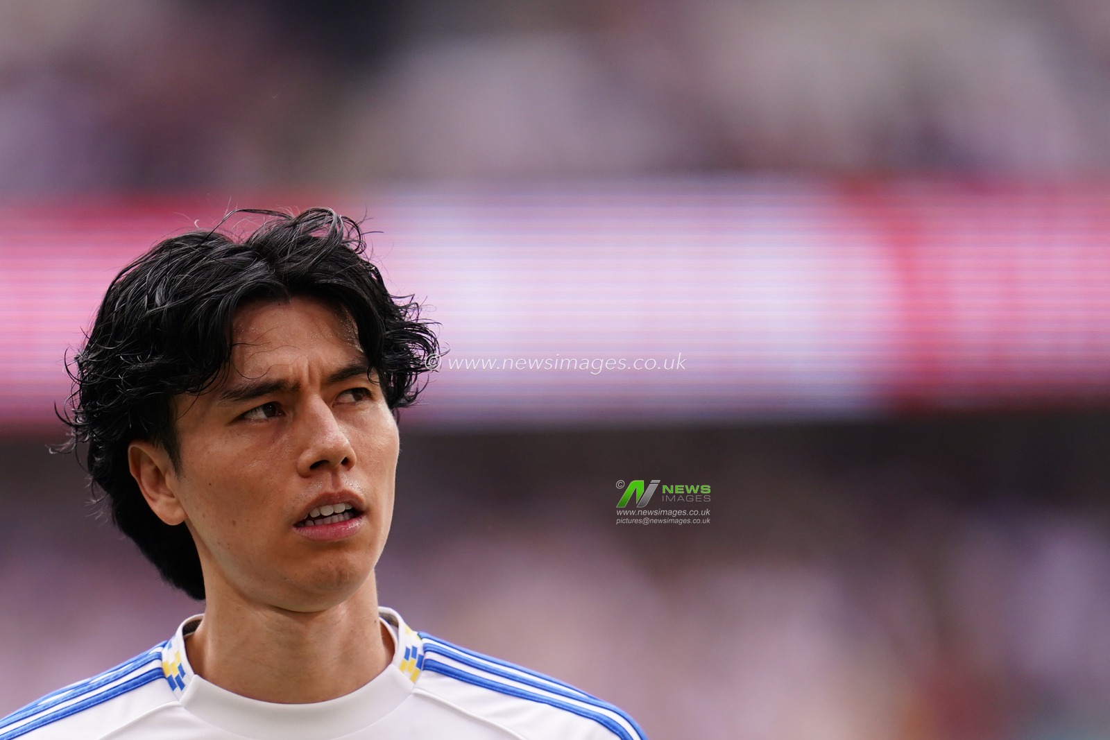 Ao Tanaka of Leeds United during the Emirates FA Cup Semi-Final match Chelsea vs Leeds United at Wembley Stadium, London, United Kingdom on 26 April 2026

(Photo by Harvey Murphy/News Images)