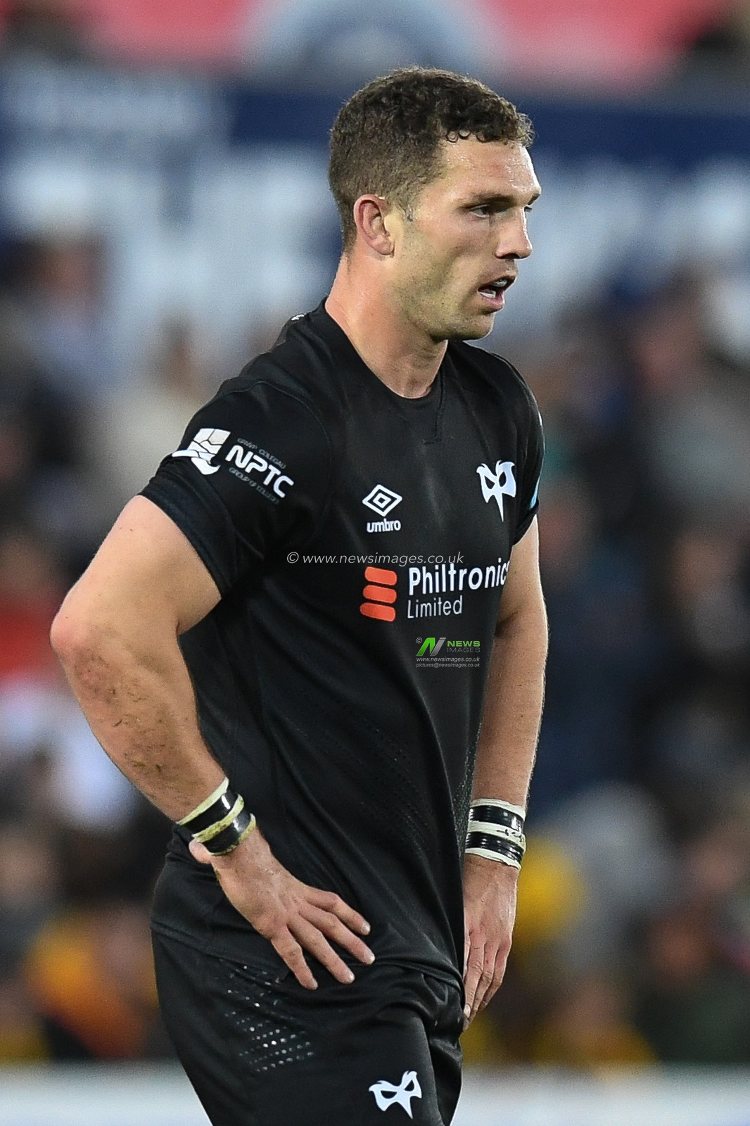 George North of Ospreys Rugby, during the game