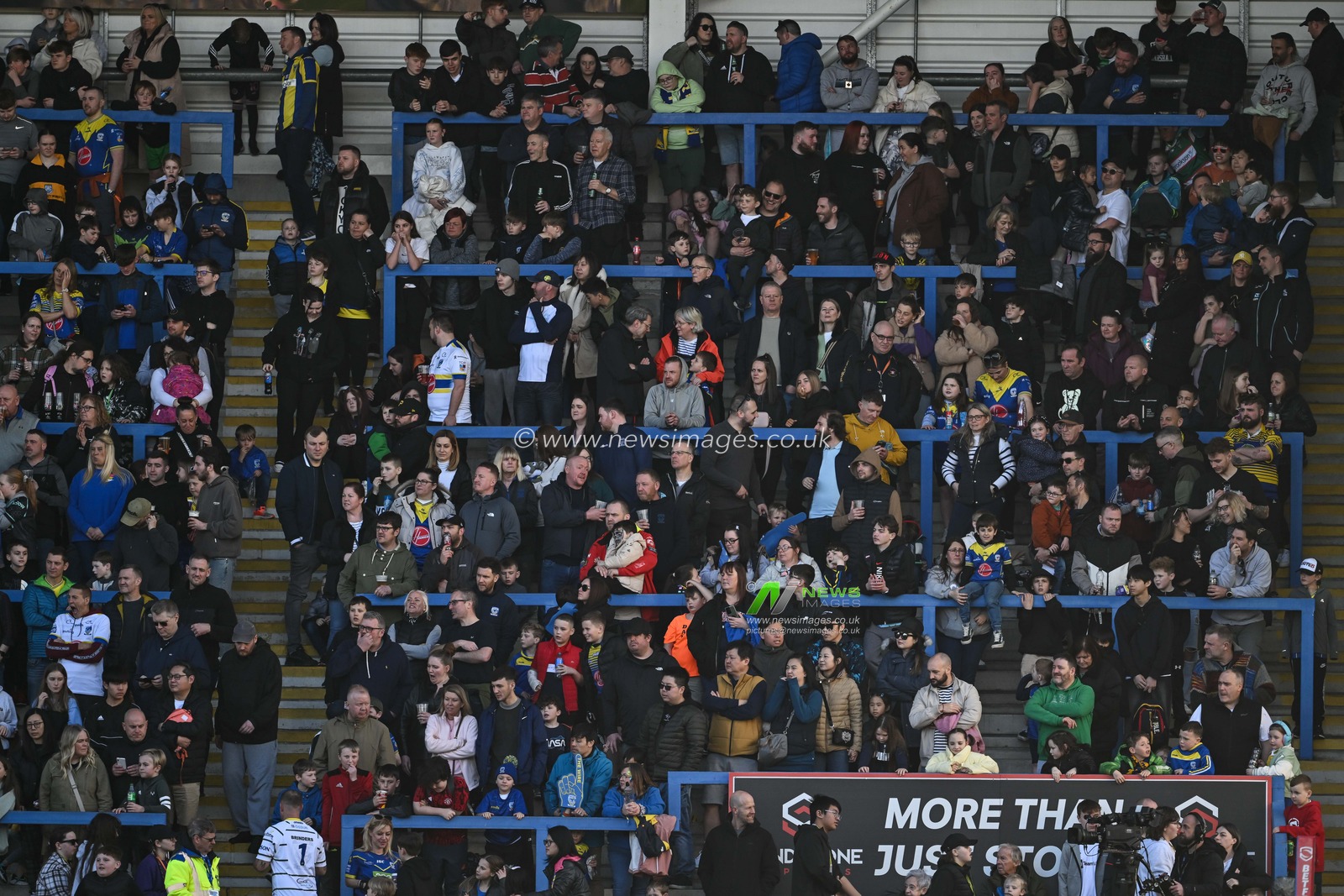 Kid for a quid day fills the stand during the Betfred Super League match Warrington Wolves vs Catalans Dragons at Halliwell Jones Stadium, Warrington, United Kingdom, 30th March 2024

(Photo by Craig Thomas/News Images)