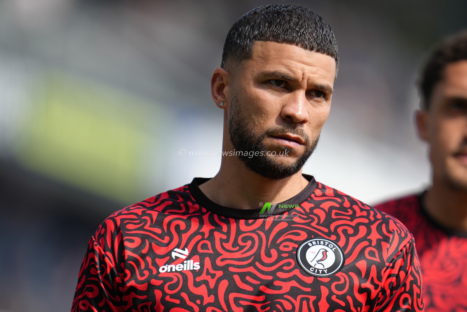 Nahki Wells of Bristol City ahead of the Sky Bet Championship match Queens Park Rangers vs Bristol City at Kiyan Prince Foundation Stadium, London, United Kingdom, 12th April 2025

(Photo by Harvey Murphy/News Images)