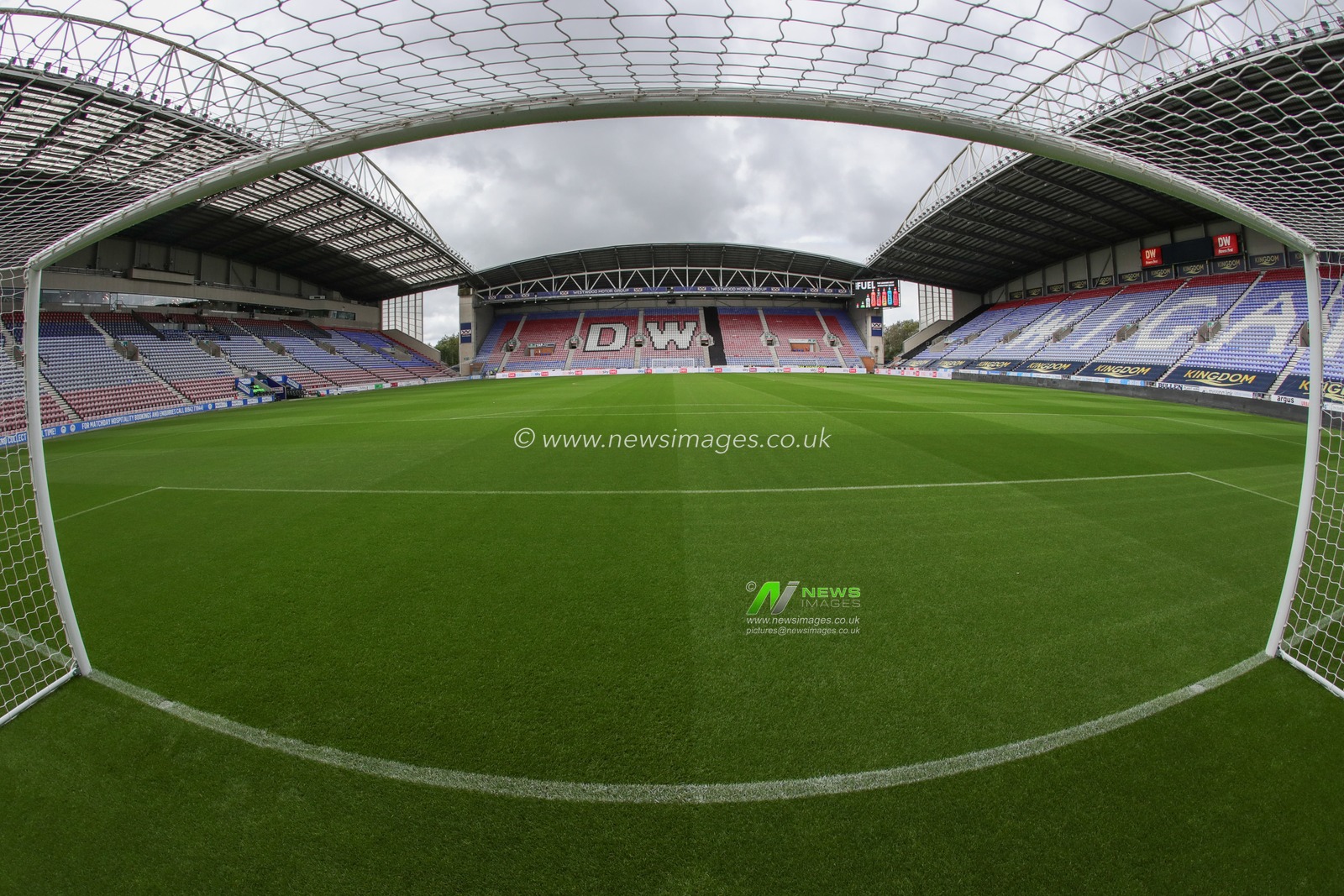 A general view of DW Stadium during the Sky Bet League 1 match Wigan Athletic vs Barnsley at DW Stadium, Wigan, United Kingdom, 26th August 2023

(Photo by Alfie Cosgrove/News Images)