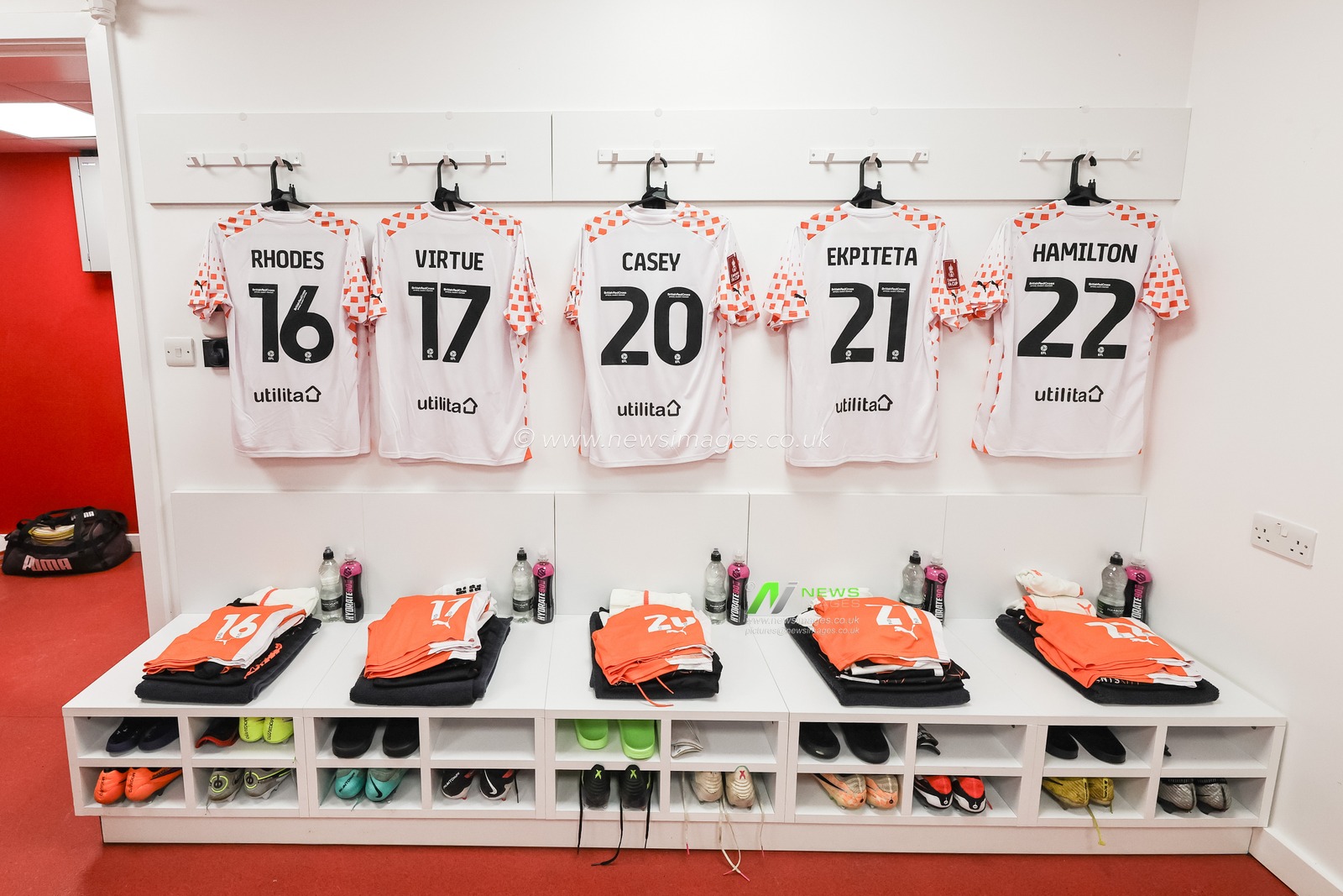 Blackpool shirts in the away dressing room during the Emirates FA Cup Third Round match Nottingham Forest vs Blackpool at City Ground, Nottingham, United Kingdom, 7th January 2024

(Photo by Mark Cosgrove/News Images)