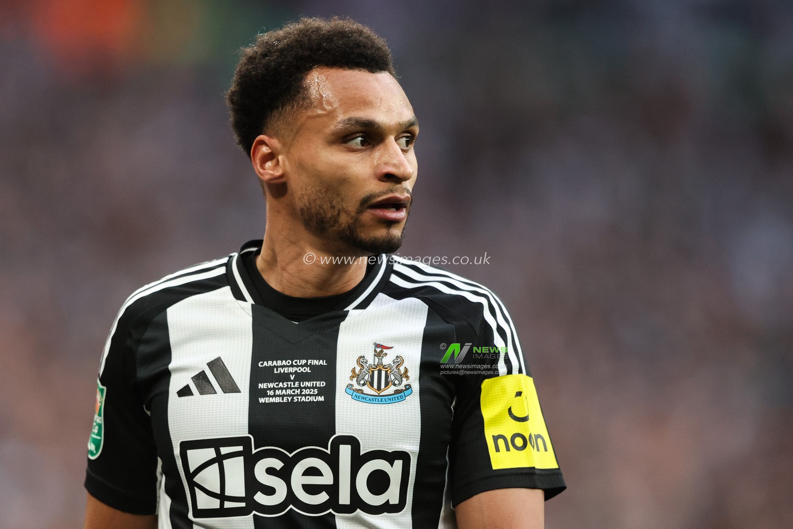 Jacob Murphy of Newcastle United during the Carabao Cup Final match Liverpool vs Newcastle United at Wembley Stadium , London, United Kingdom, 16th March 2025

(Photo by Alfie Cosgrove/News Images)