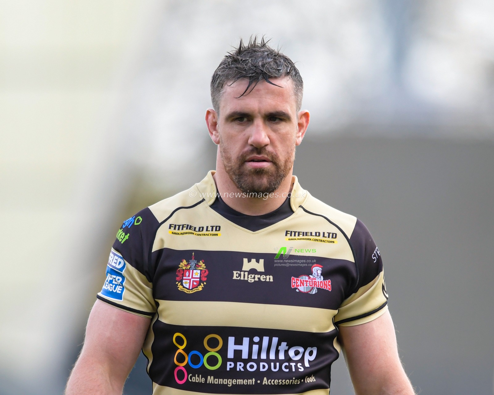 Tyrone McCarthy (21) of Leigh Centurions during the pre-game warm up