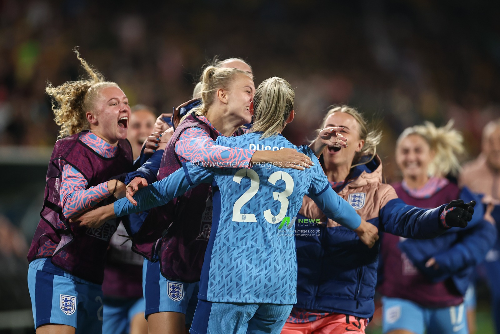 Alessia Russo #23 of England celebrates her goal to make it 1-3 during the FIFA Women's World Cup 2023 Semi-Final match Australia Women vs England Women at Stadium Australia, Sydney, Australia, 16th August 2023

(Photo by Patrick Hoelscher/News Images)