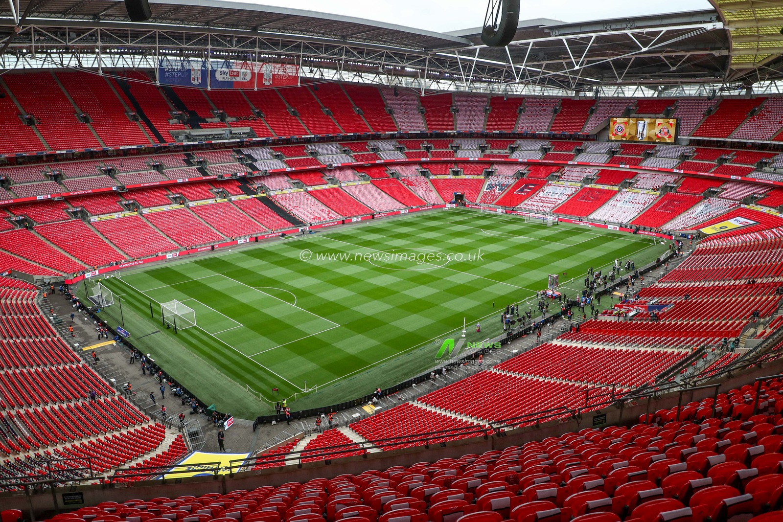 A general view of Wembley Stadium ahead of the Sky Bet Championship Playoff Final match Sheffield United vs Sunderland at Wembley Stadium, London, United Kingdom, 24th May 2025

(Photo by Izzy Poles/News Images)
