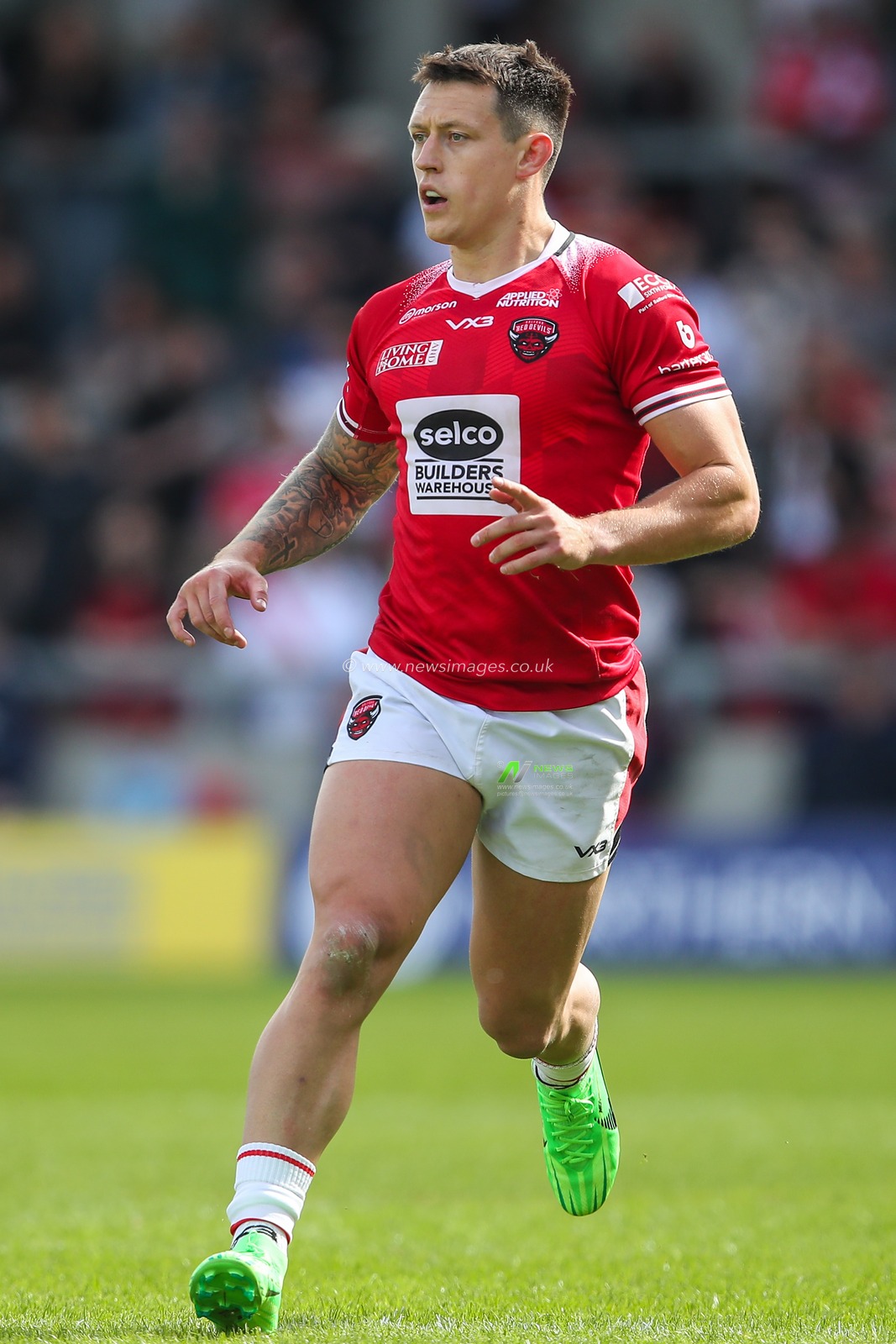 Deon Cross of Salford Red Devils during the Betfred Super League Round 13 match Salford Red Devils vs London Broncos at Salford Community Stadium, Eccles, United Kingdom, 2nd June 2024

(Photo by Gareth Evans/News Images)