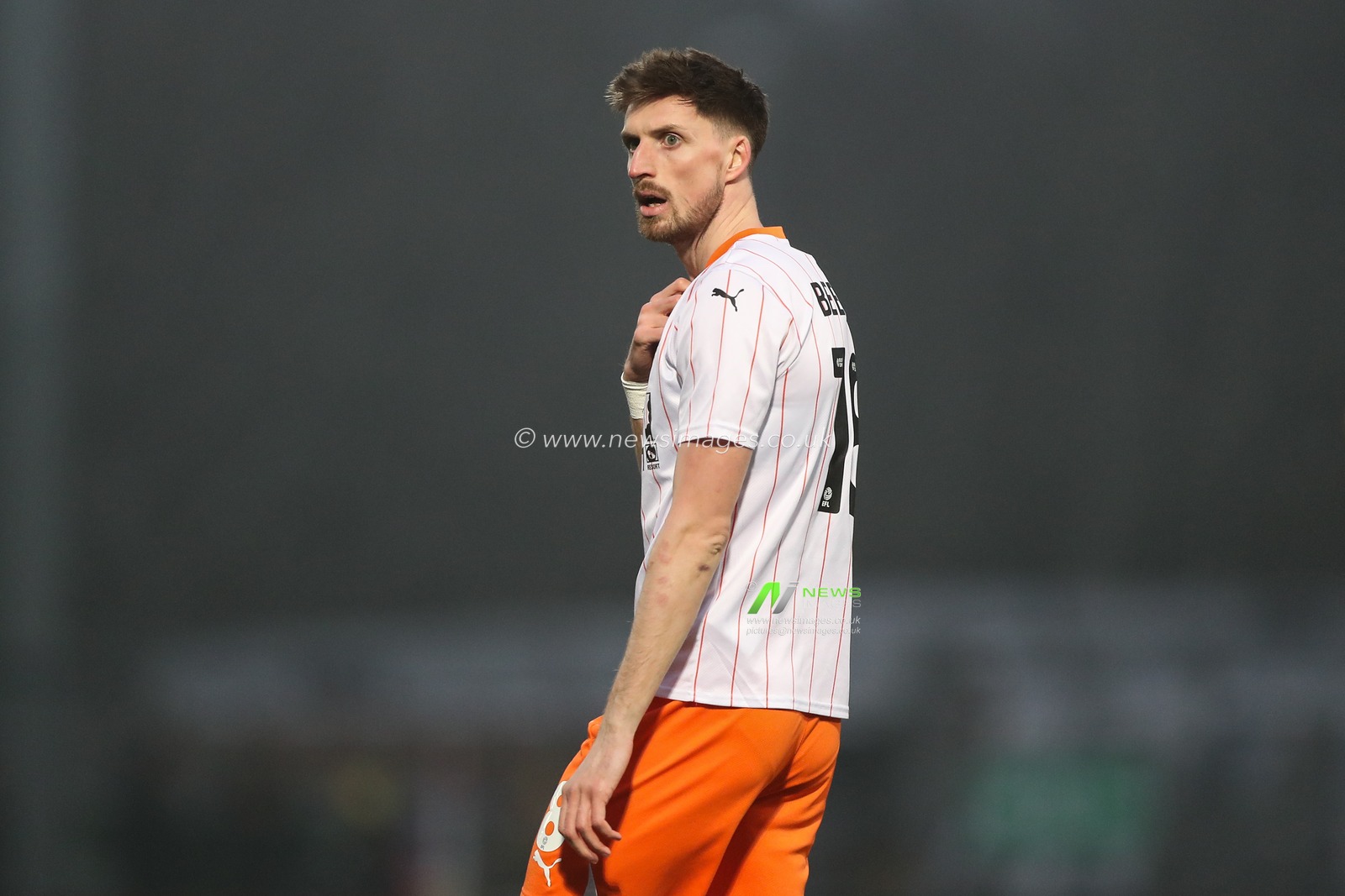Jake Beesley of Blackpool during the Sky Bet League 1 match Burton Albion vs Blackpool at Pirelli Stadium, Burton upon Trent, United Kingdom, 8th February 2025

(Photo by Gareth Evans/News Images)