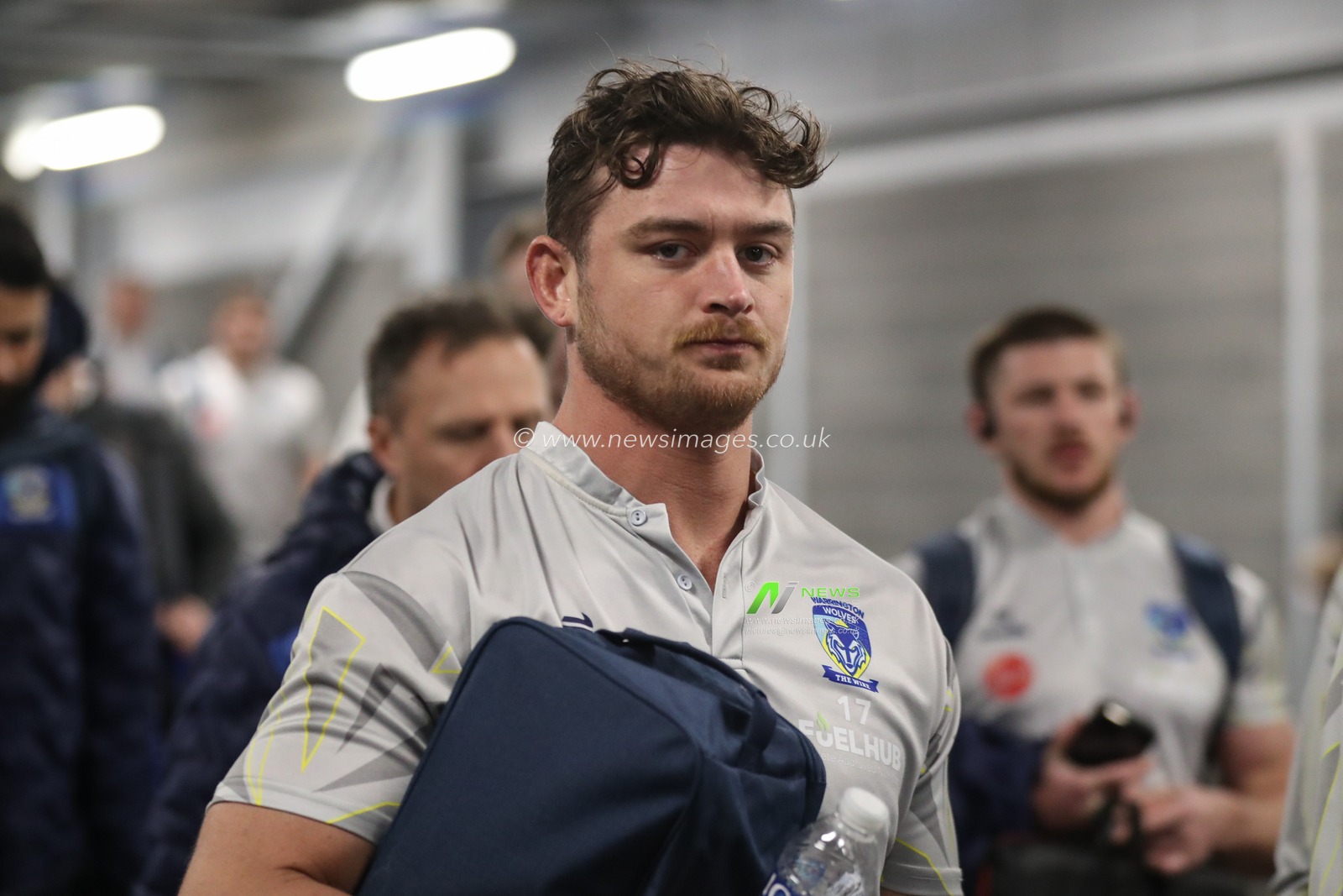 Jordan Crowther of Warrington Wolves arrives during the Betfred Super League Round 7 match Leeds Rhinos vs Warrington Wolves at Headingley Stadium, Leeds, United Kingdom, 5th April 2024

(Photo by Alfie Cosgrove/News Images)