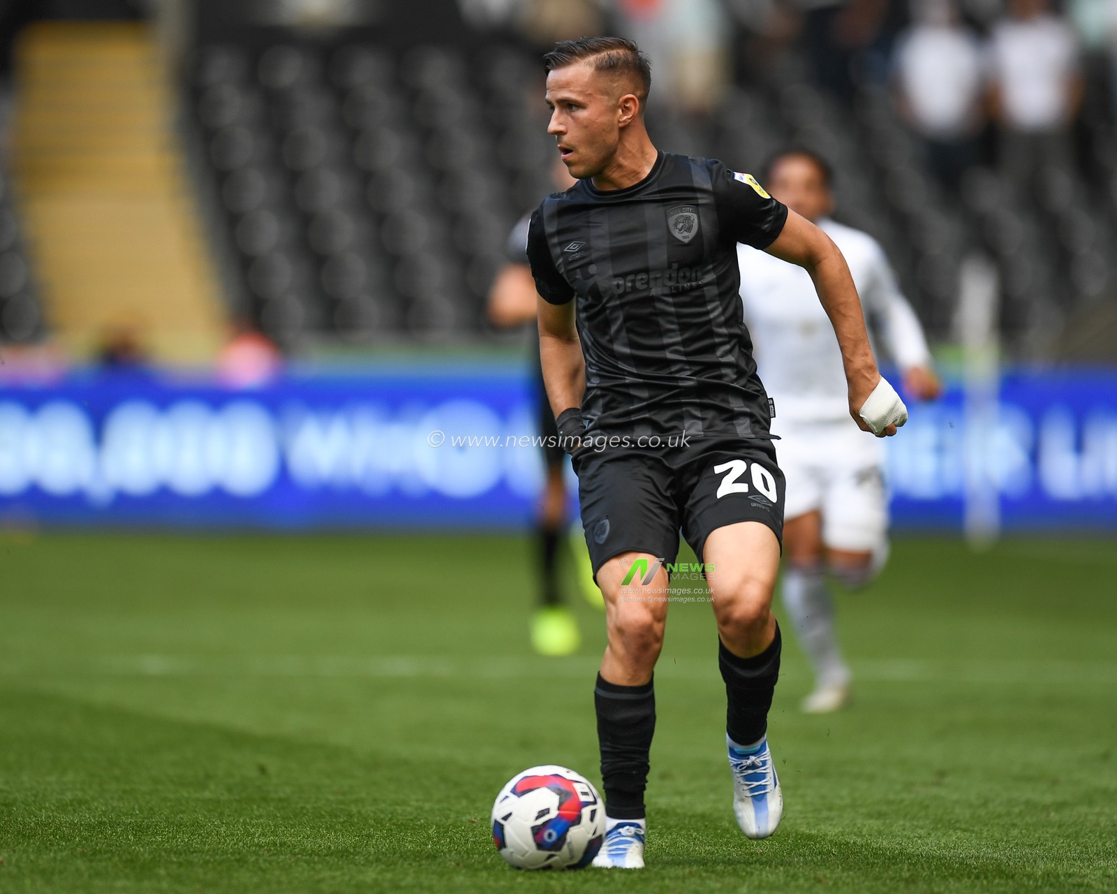 Dimitris Pelkas #20 of Hull City during the Sky Bet Championship match Swansea City vs Hull City at Swansea.com Stadium, Swansea, United Kingdom, 17th September 2022

(Photo by Mike Jones/News Images)