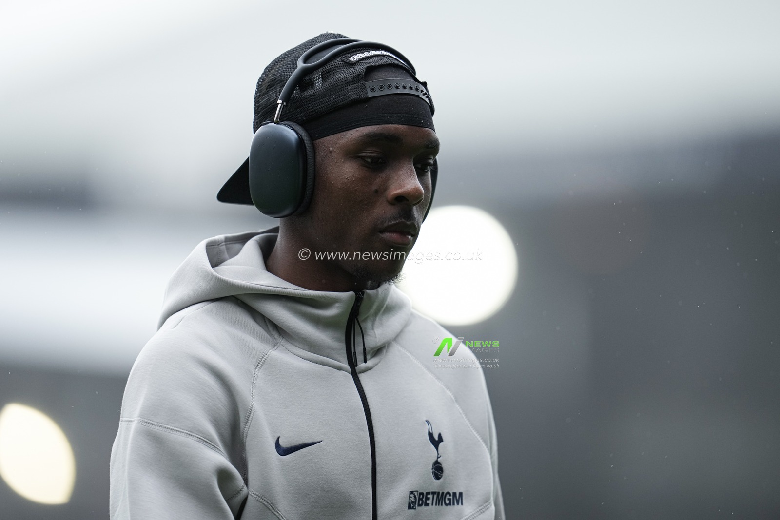 Mathys Tel of Tottenham Hotspur ahead of the Pre-season friendly match Luton Town vs Tottenham Hotspur at Kenilworth Road, Luton, United Kingdom, 26th July 2025

(Photo by Harvey Murphy/News Images)