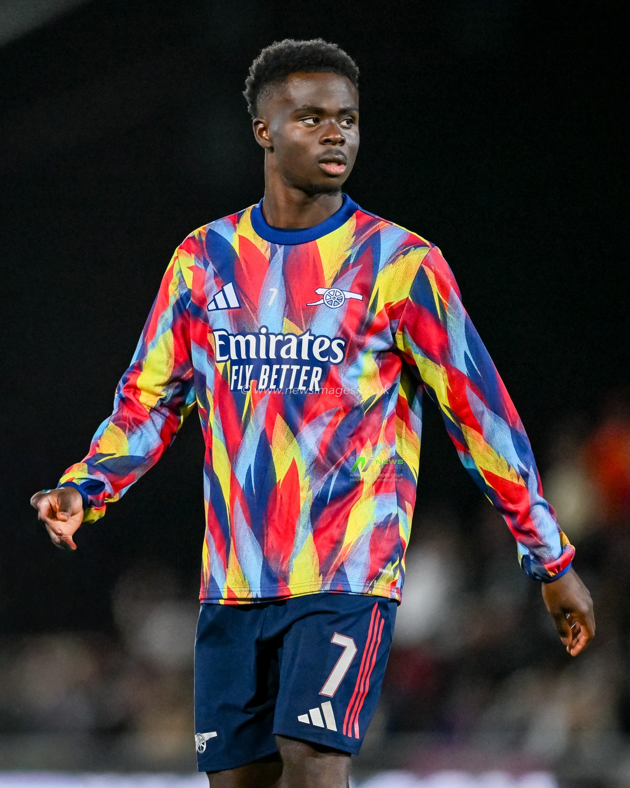Bukayo Saka of Arsenal during the Carabao Cup Round 3 match Port Vale vs Arsenal at Vale Park, Burslem, United Kingdom, 24th September 2025

(Photo by Adam Gee/News Images)
