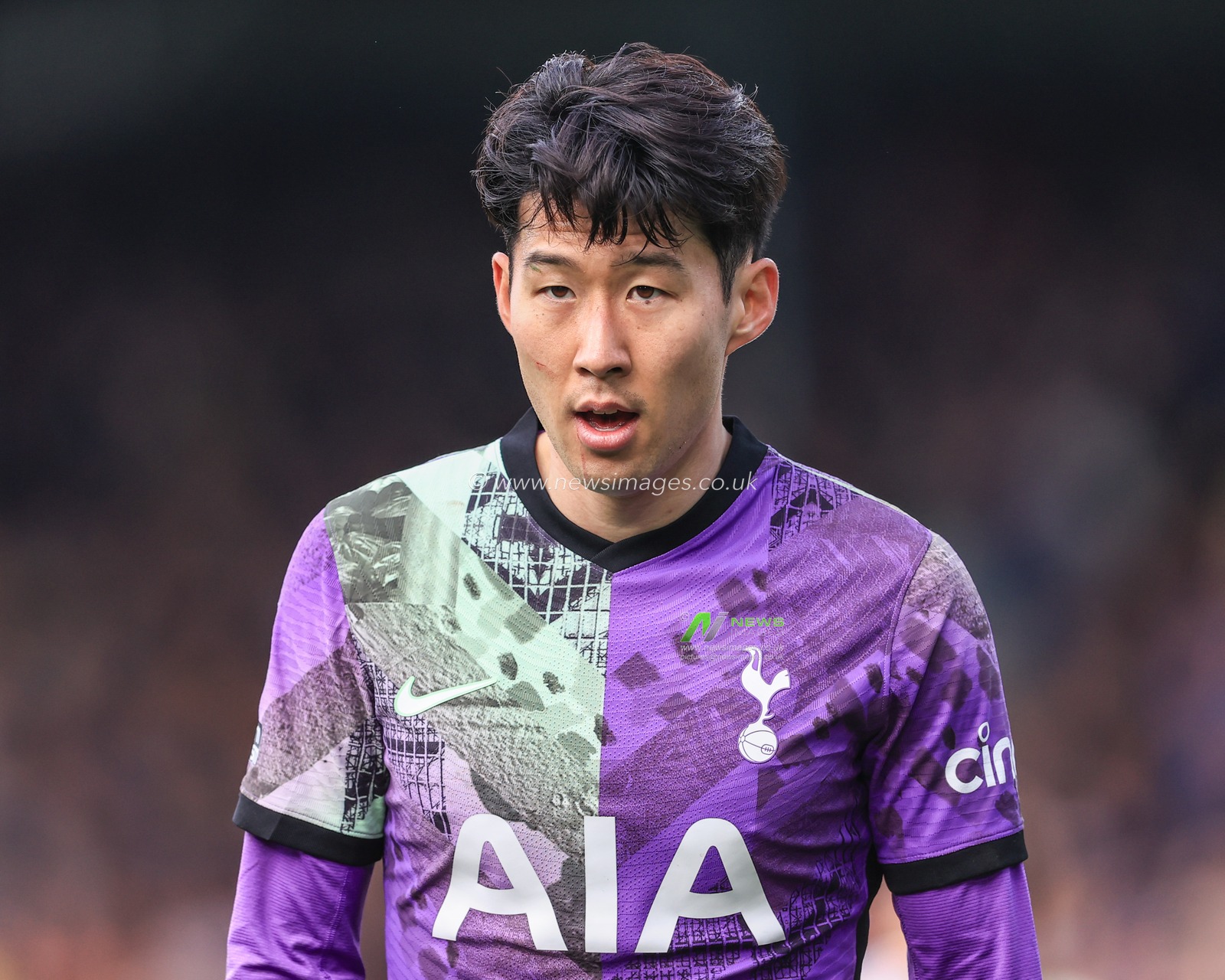 Son Heung-Min #7 of Tottenham Hotspur during the game