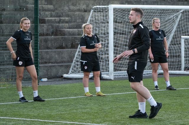 Barnsley FC women pre-season training