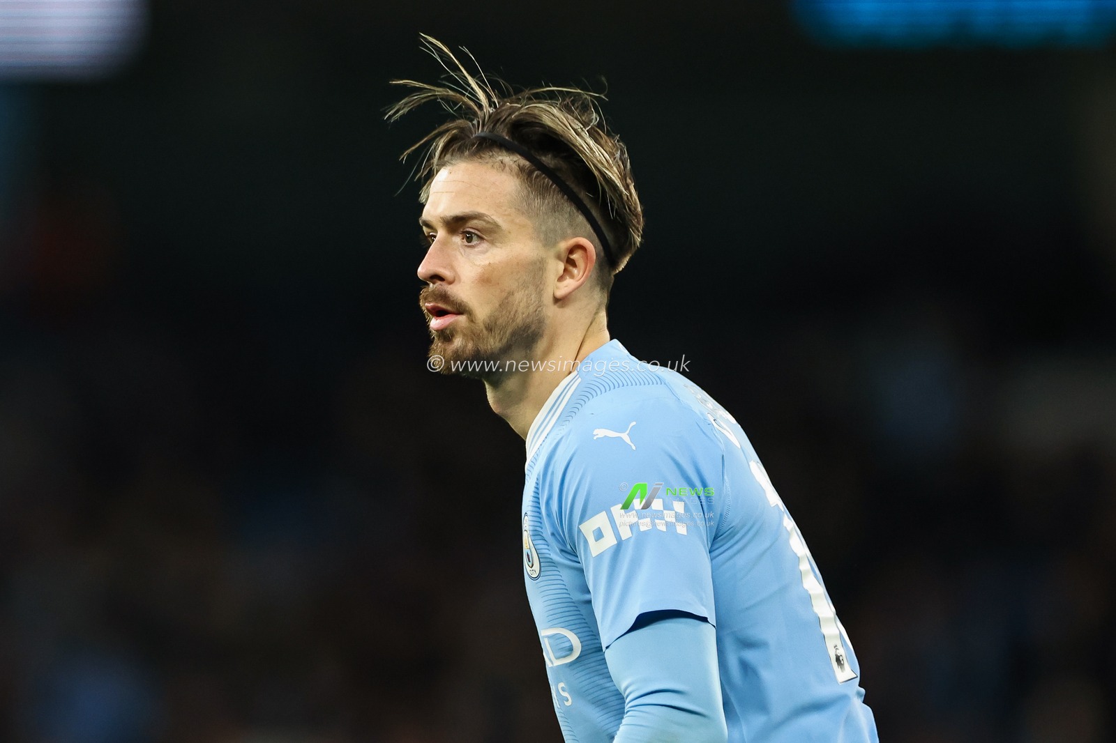 Jack Grealish of Manchester City during the Premier League match Manchester City vs Aston Villa at Etihad Stadium, Manchester, United Kingdom, 3rd April 2024

(Photo by Mark Cosgrove/News Images)
