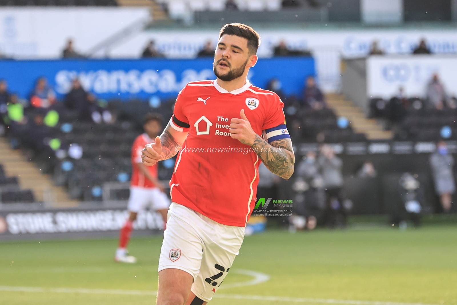 Alex Mowatt #27 of Barnsley during the game