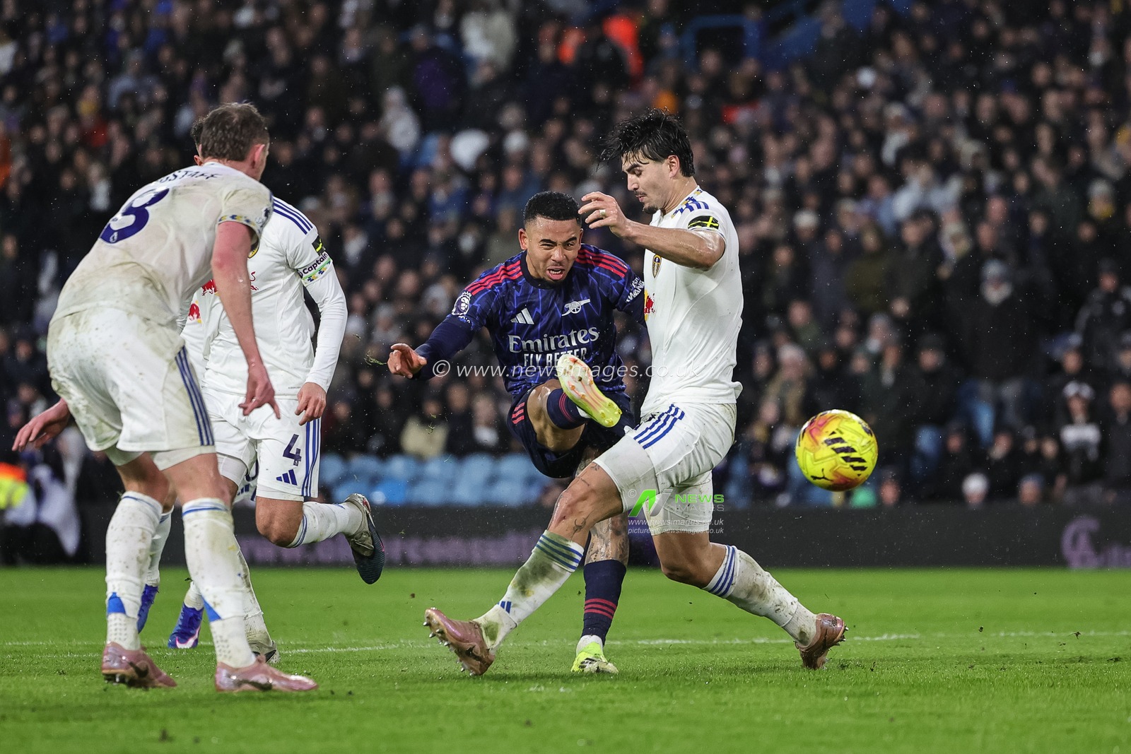 Gabriel Jesus of Arsenal scores to make it 0-4 during the Premier League match Leeds United vs Arsenal at Elland Road, Leeds, United Kingdom, 31st January 2026

(Photo by Mark Cosgrove/News Images)