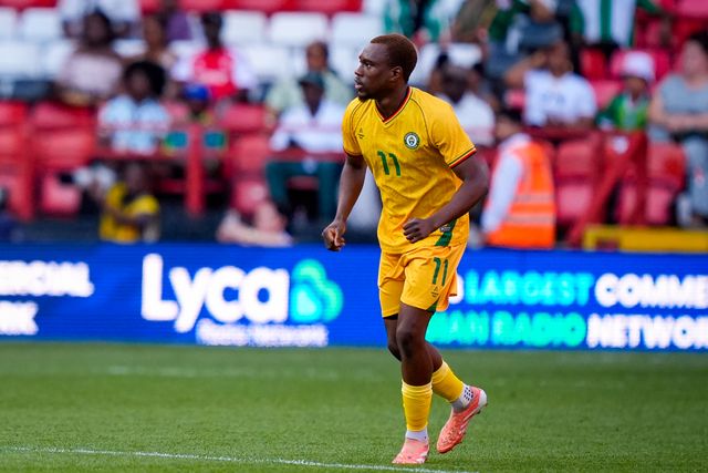 Sean Fusire of Zimbabwe controls the ball  during the Unity Cup 2026 Semi-Finals match Nigeria vs Zimbabwe at The Valley, London, United Kingdom on 26 May 2026

(Photo by Maynard Manyowa/News Images)
